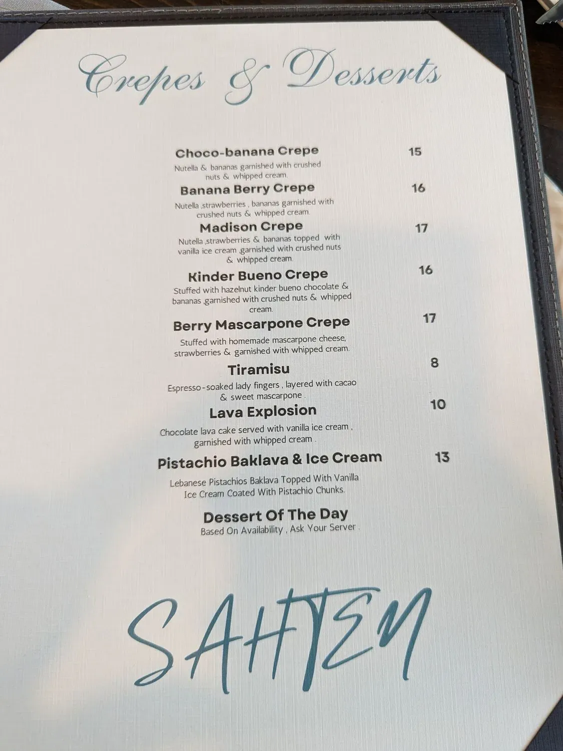 Menu 6