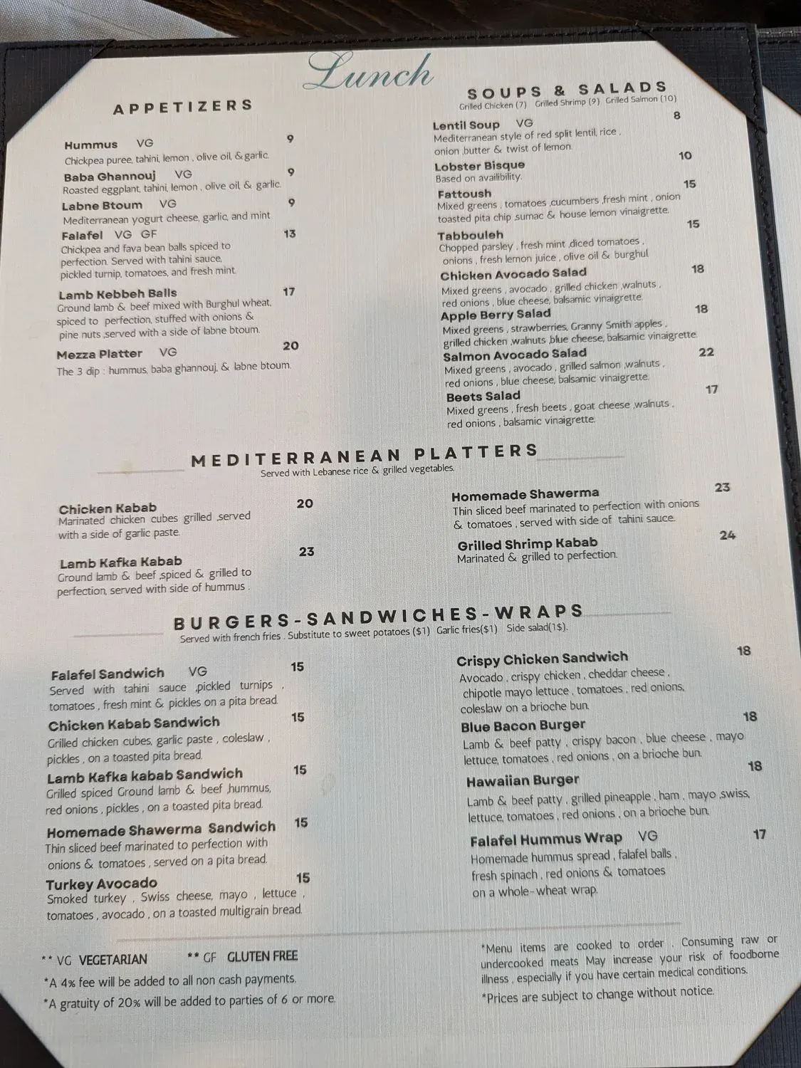 Menu 2