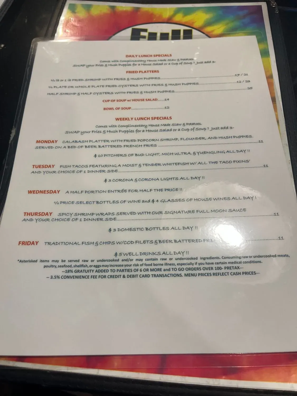 Menu 6