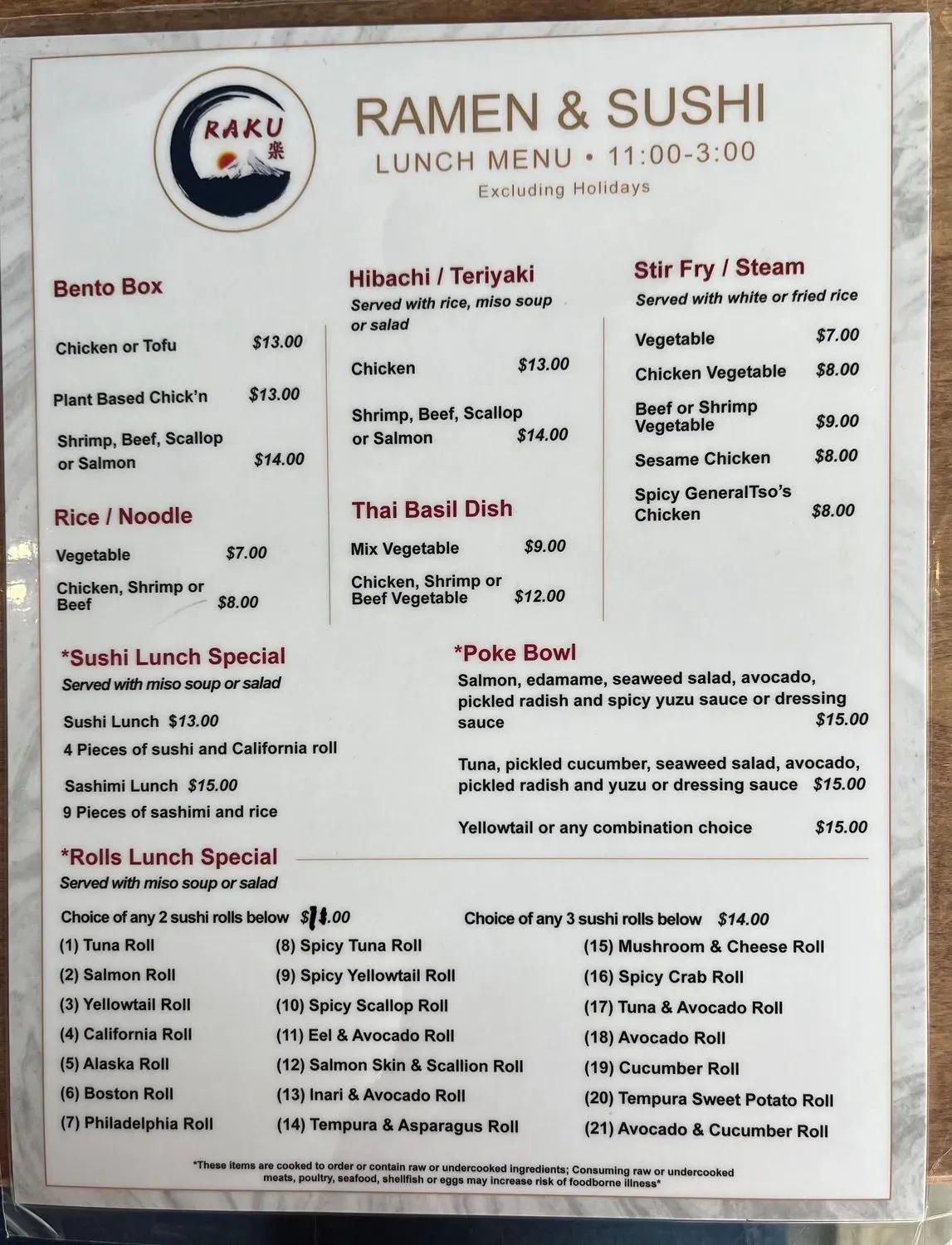 Menu 4