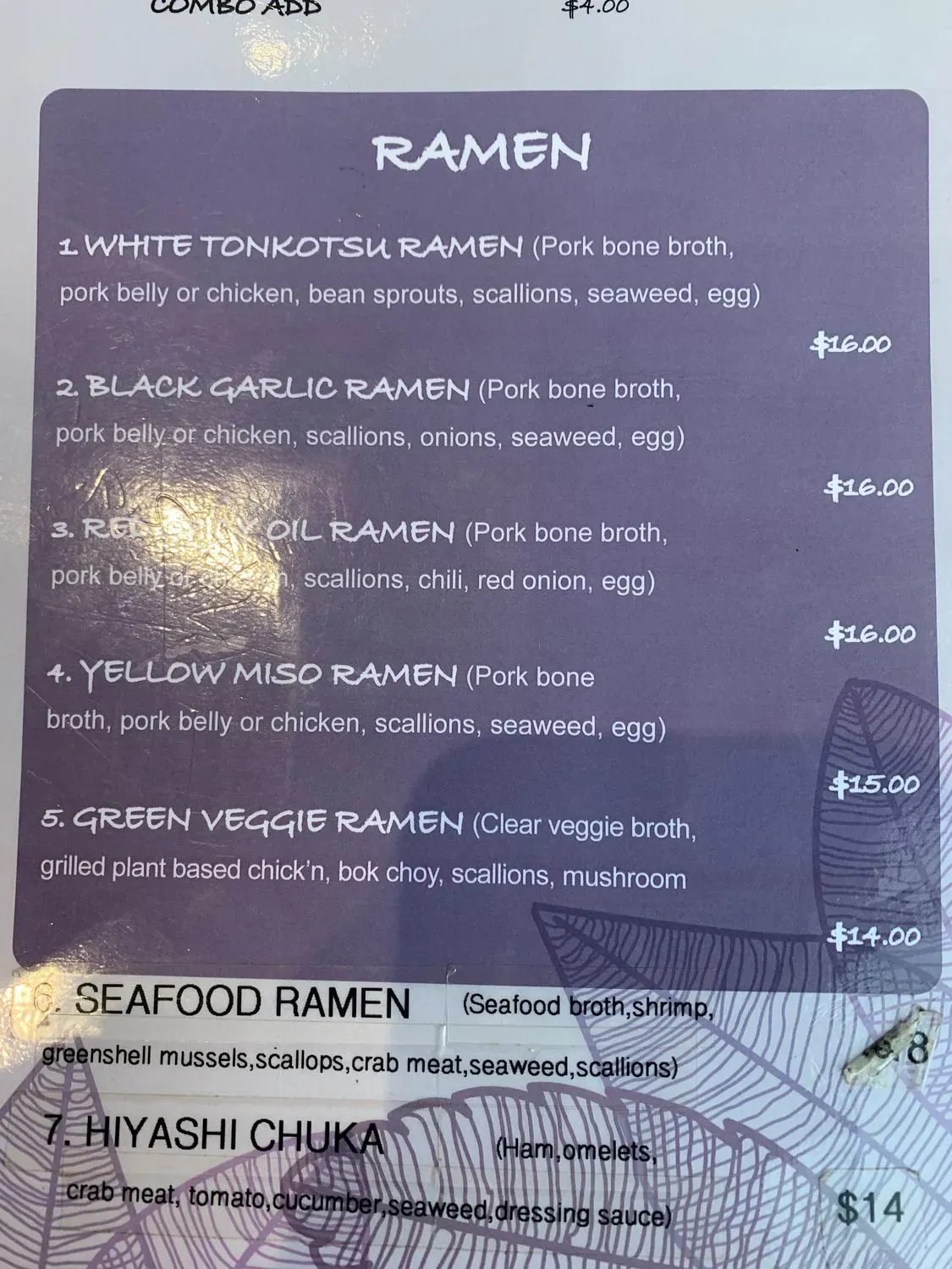 Menu 5