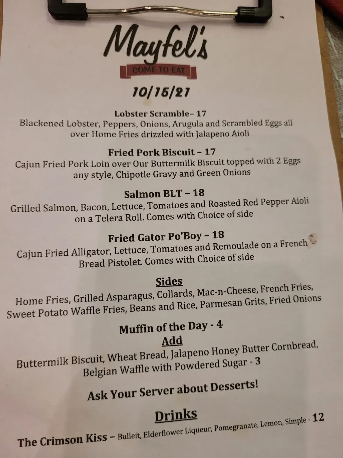 Menu 2