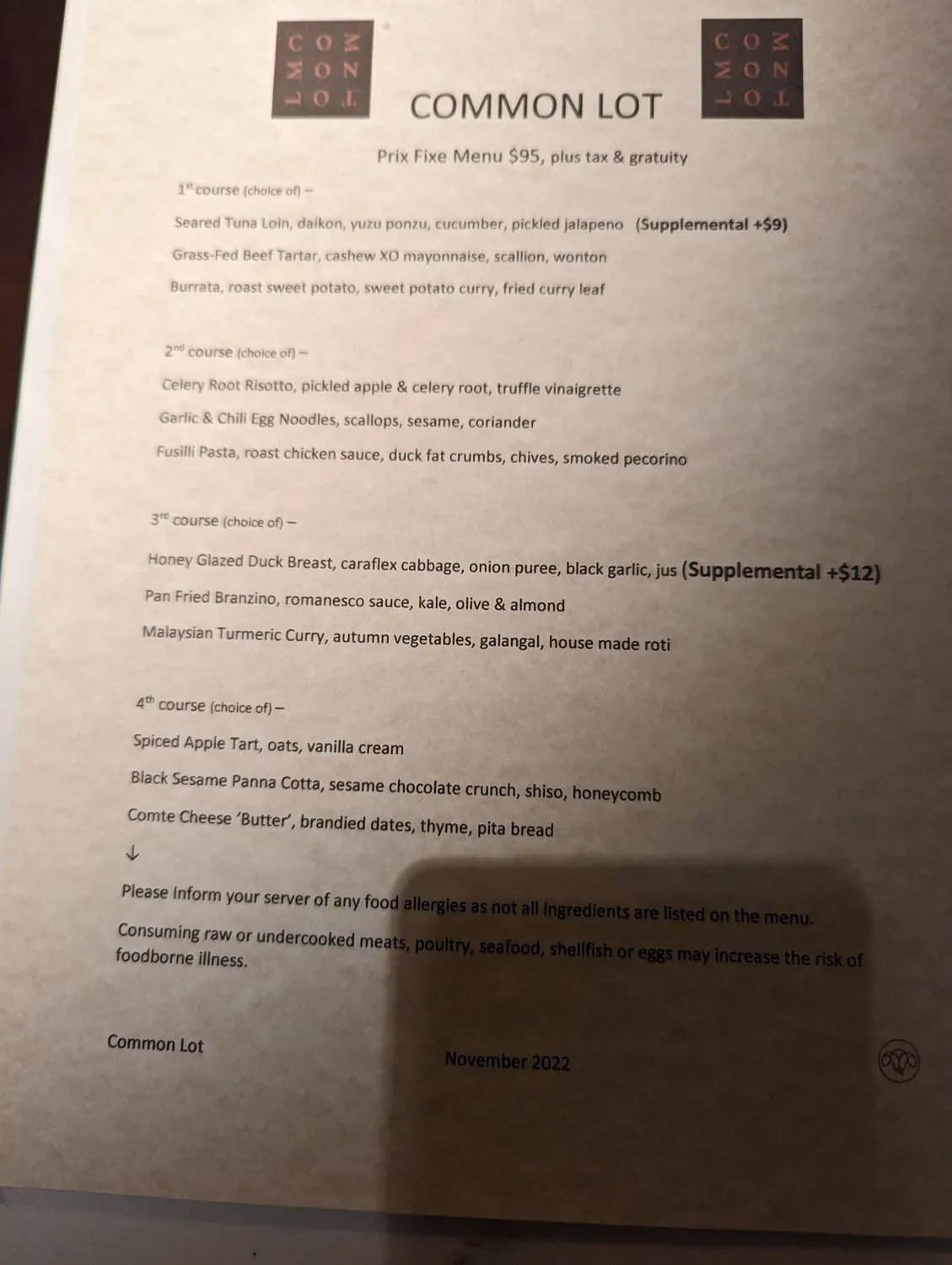 Menu 5