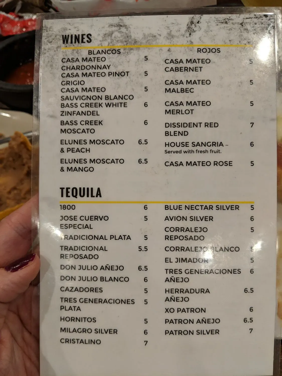 Menu 5