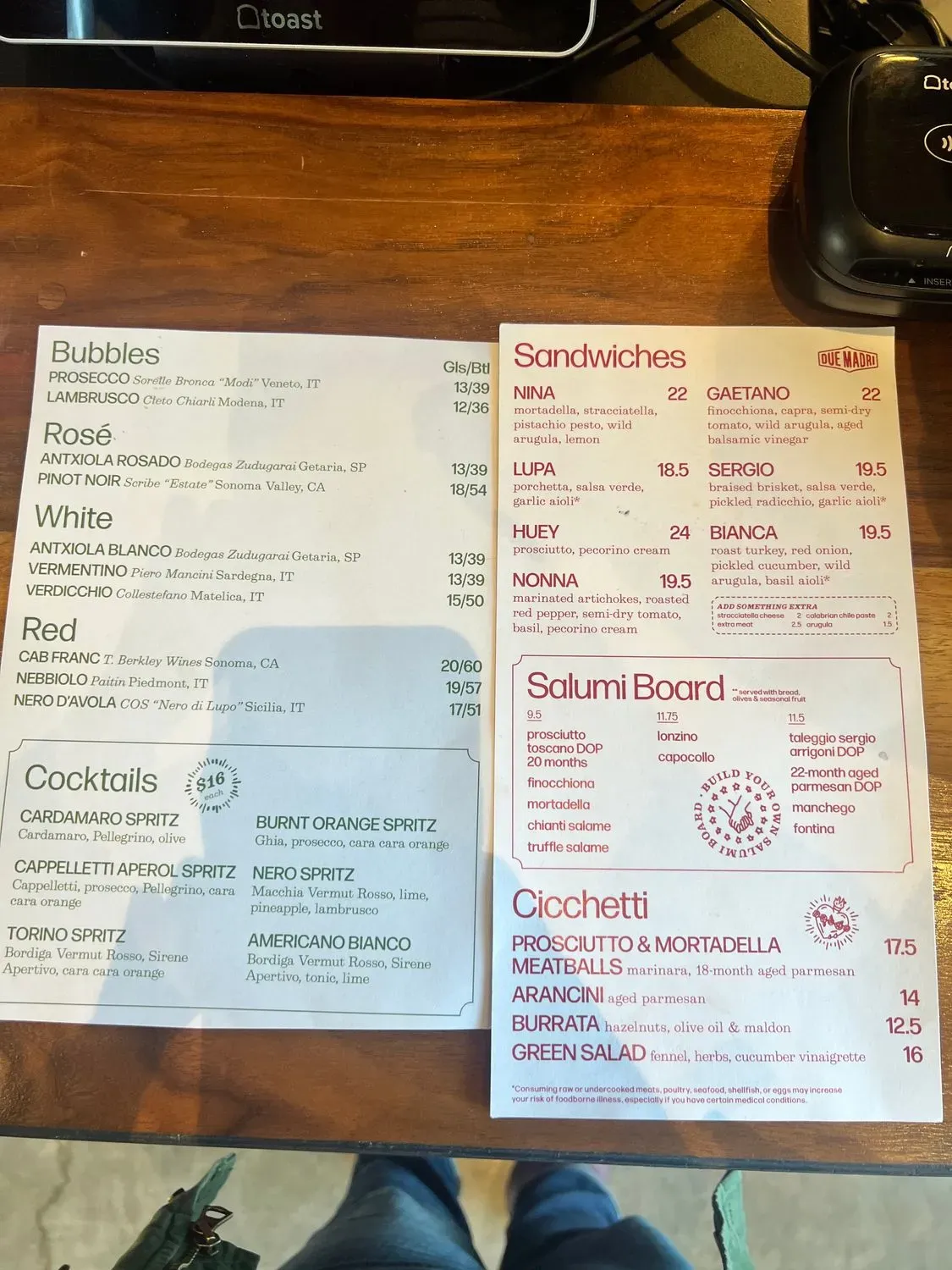 Menu 2