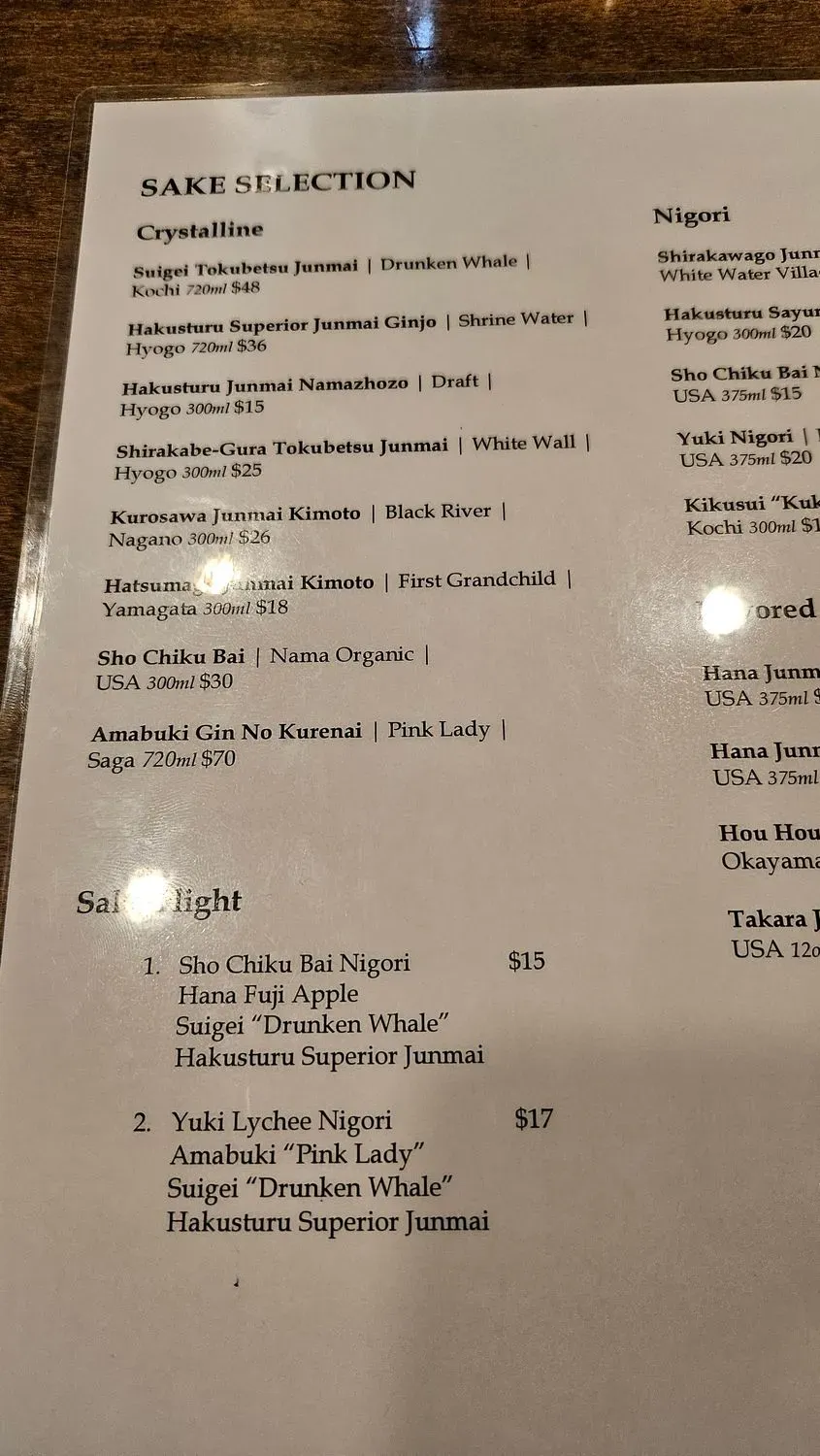 Menu 2