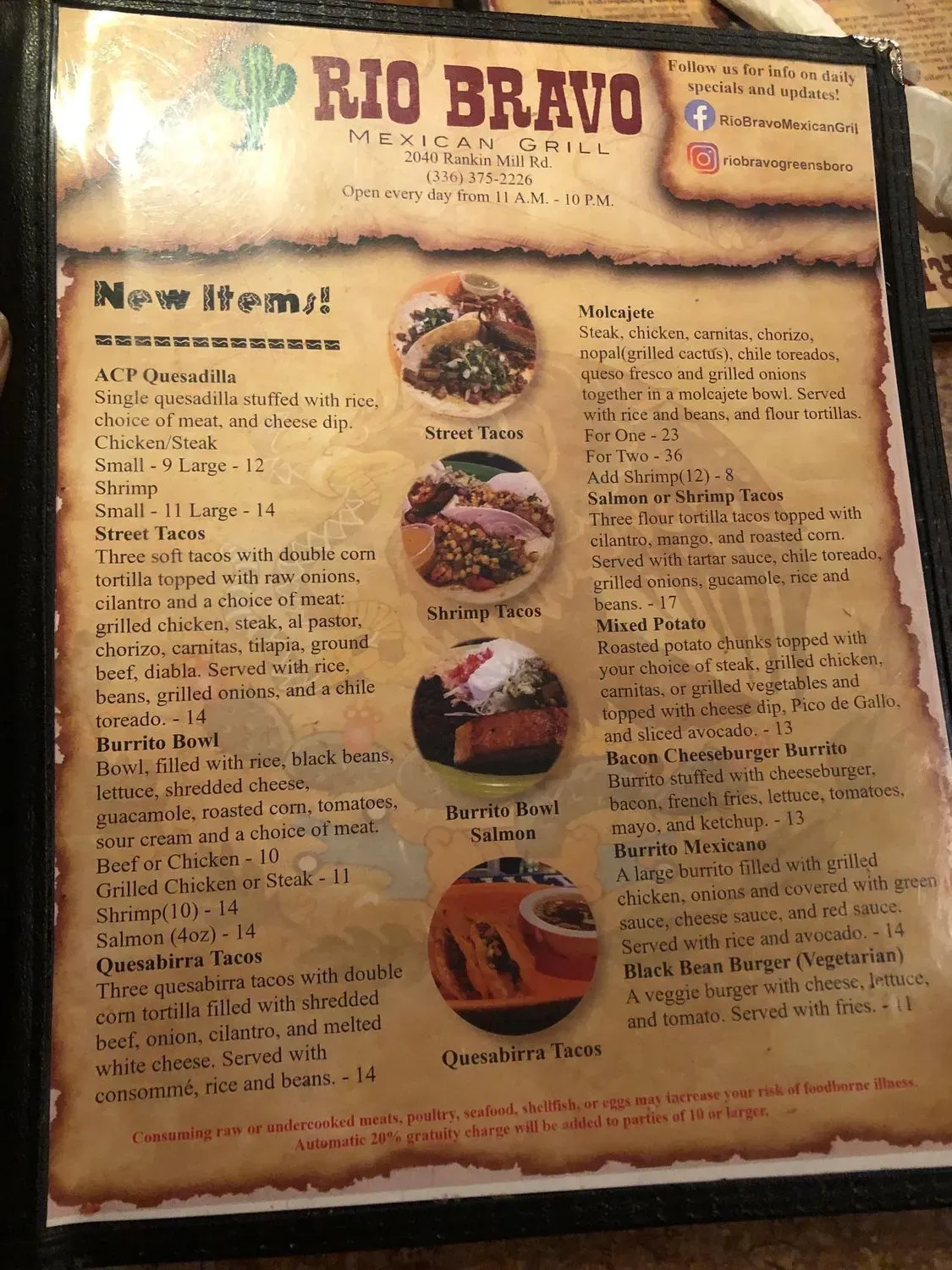 Menu 5