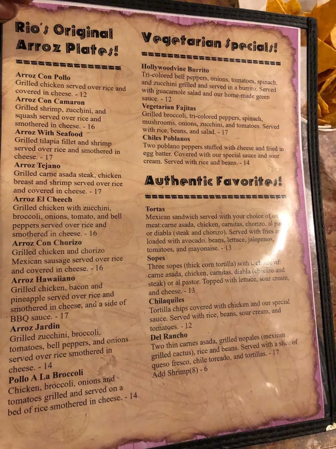 Menu 1