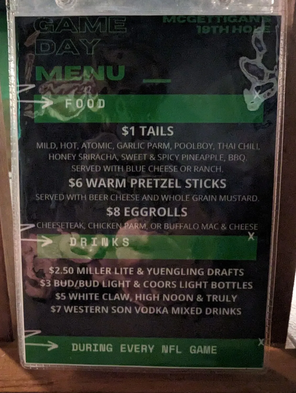 Menu 5