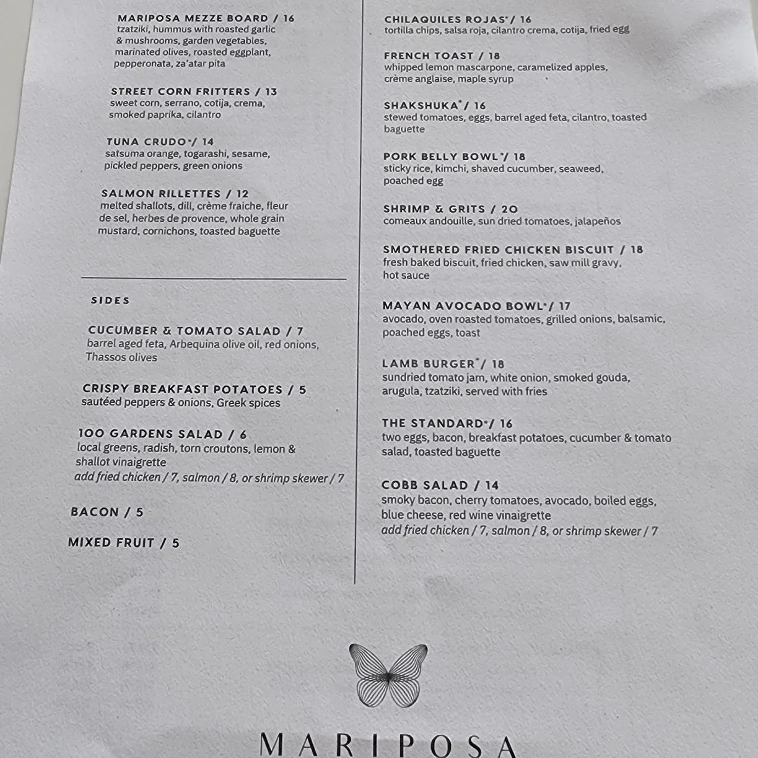 Menu 1