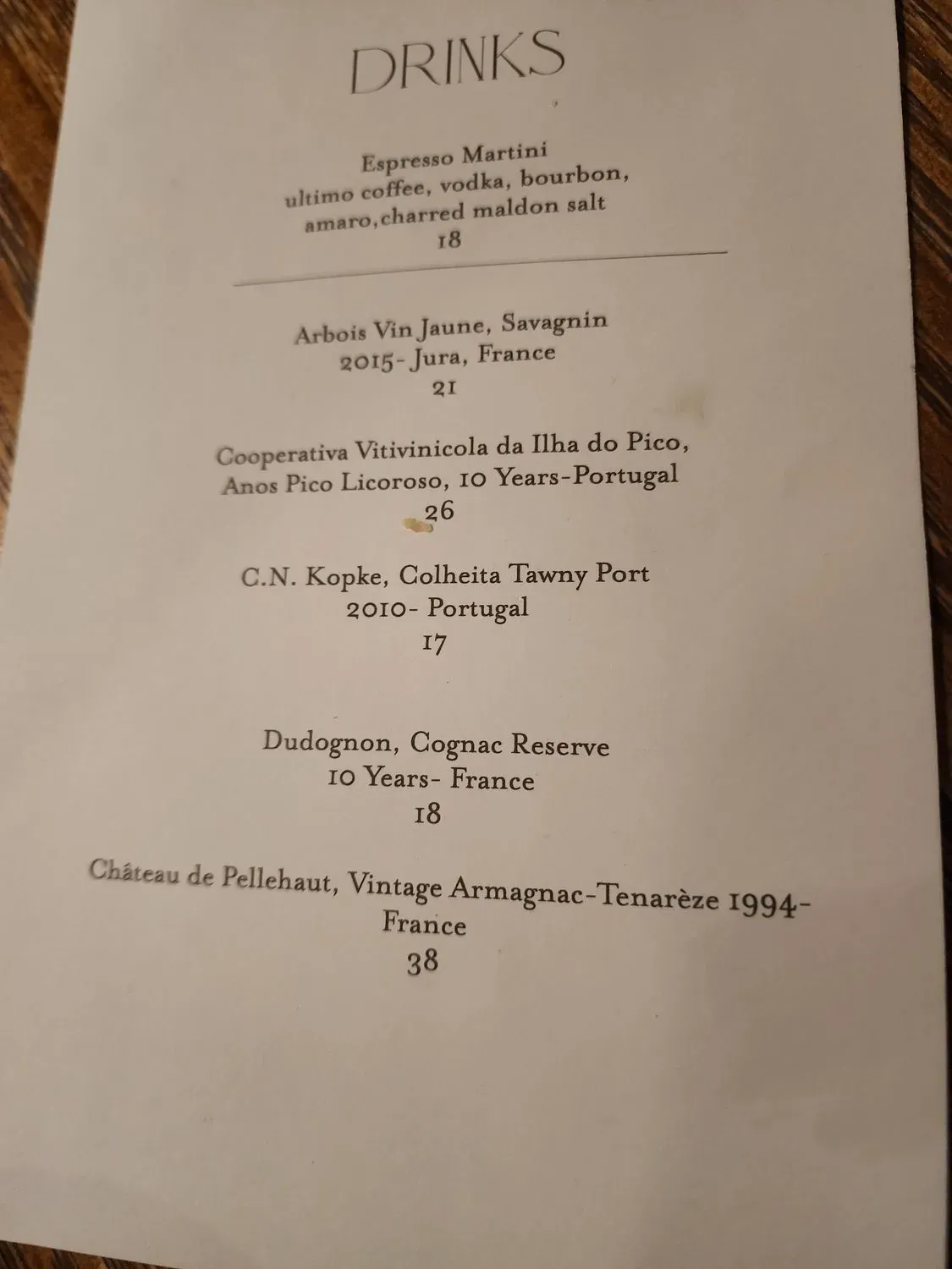 Menu 5