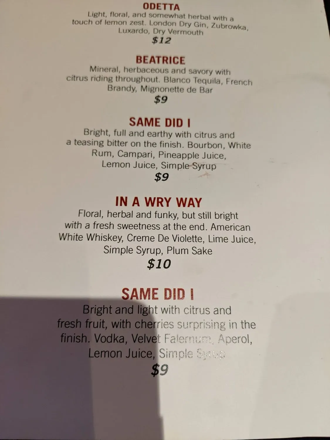 Menu 2