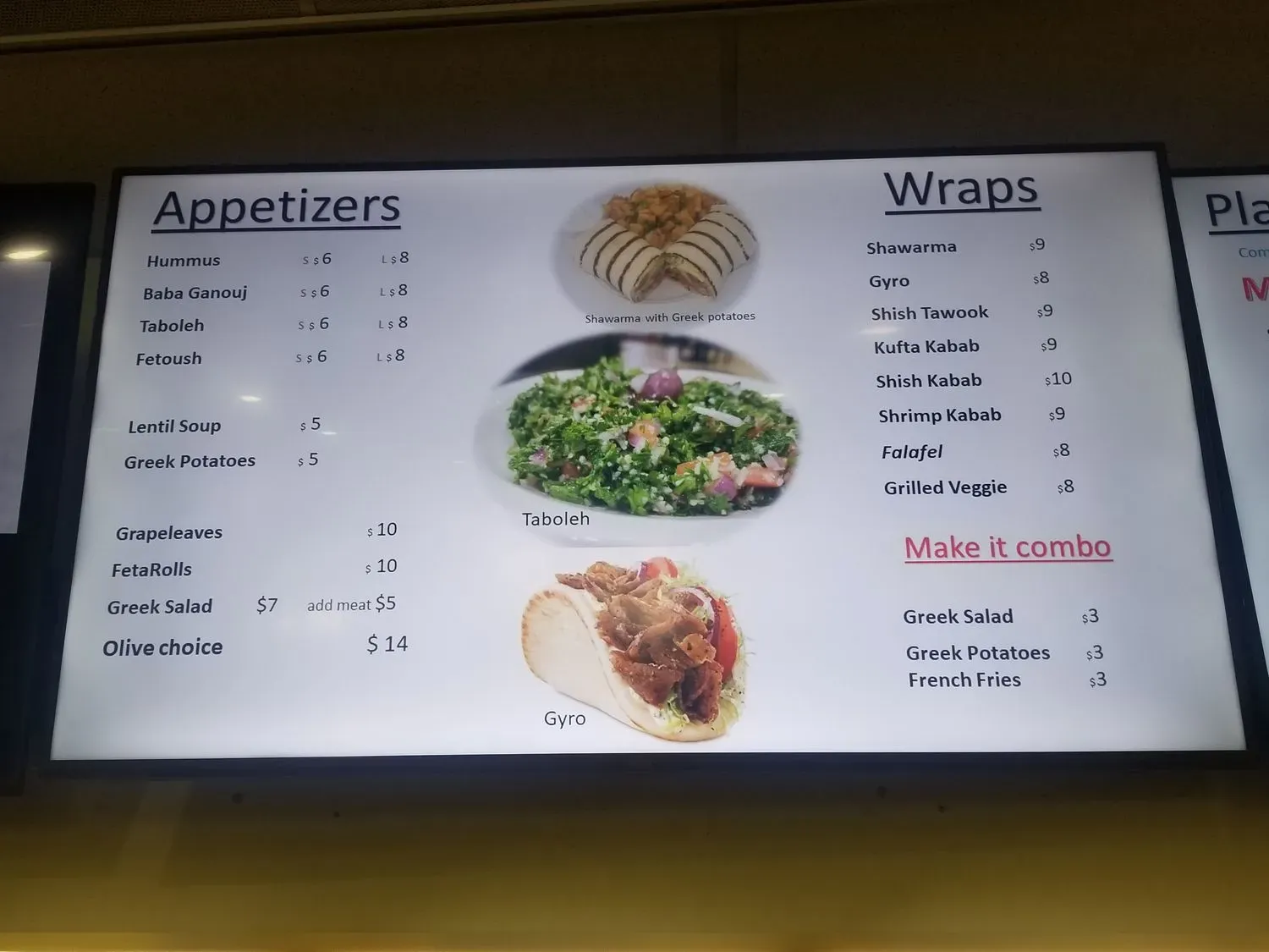 Menu 3