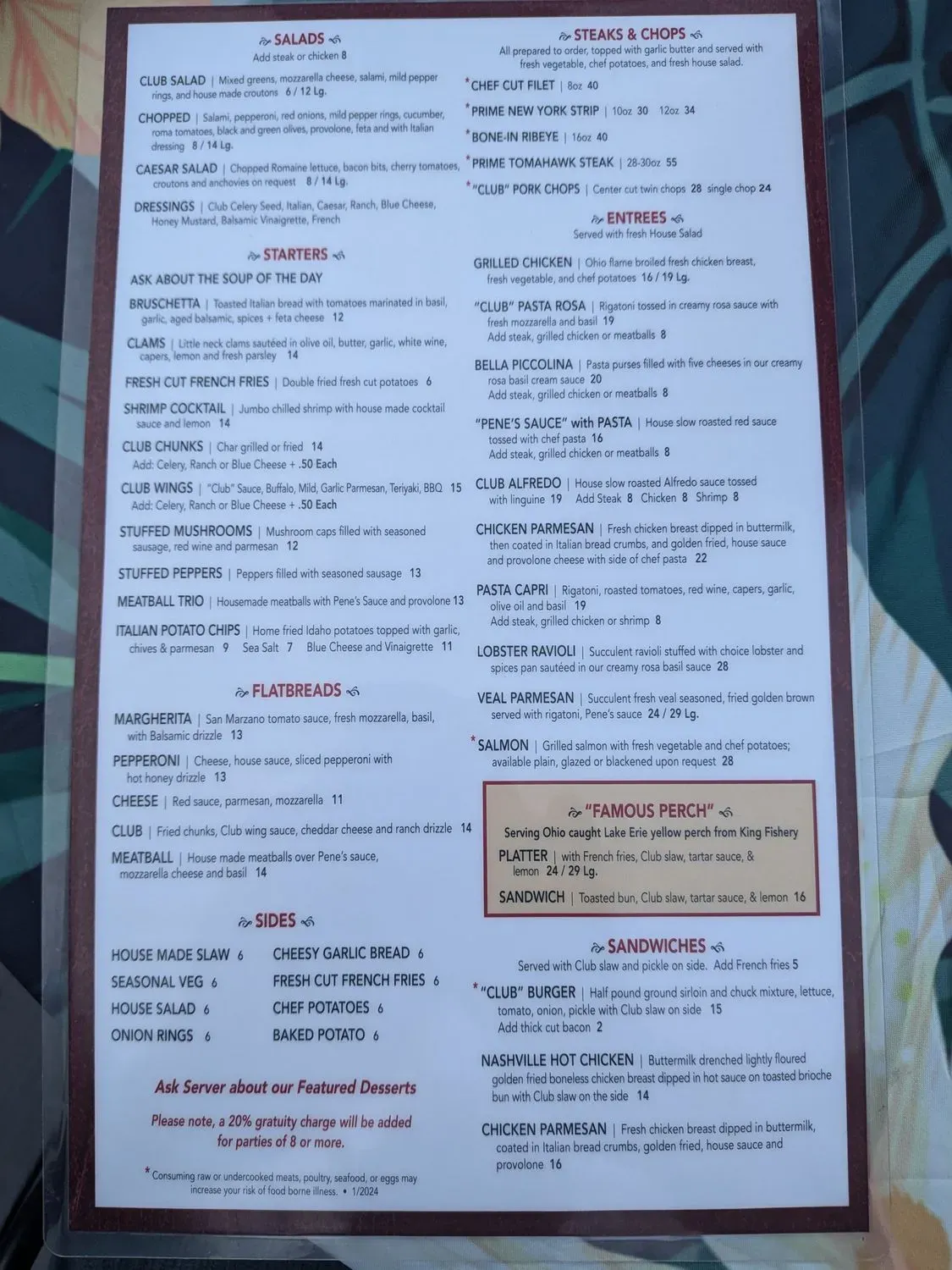 Menu 2