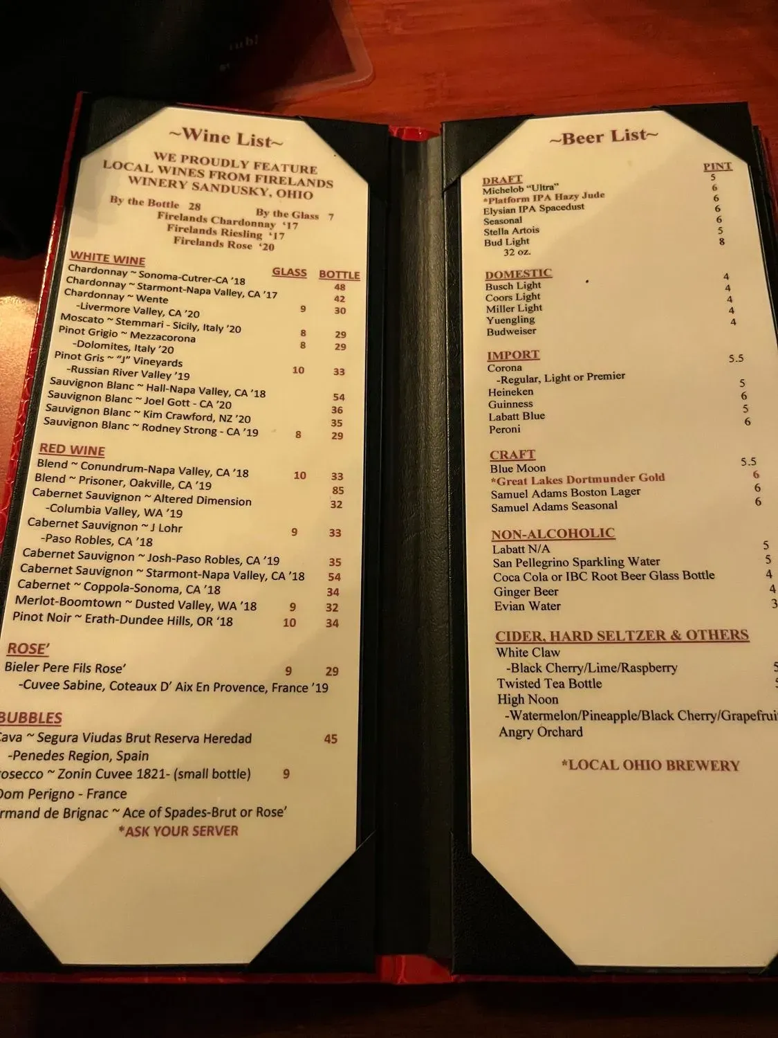 Menu 5