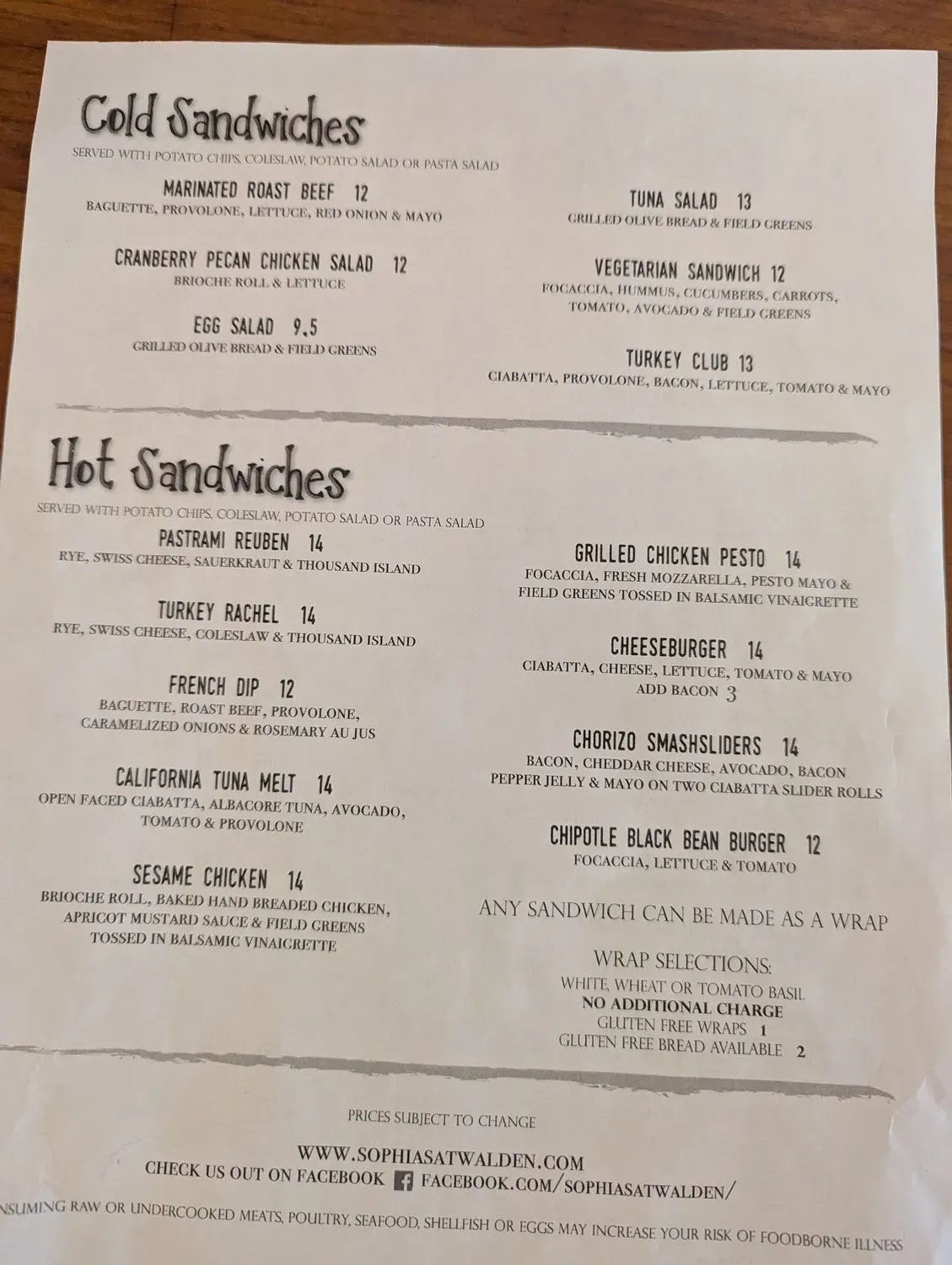 Menu 3