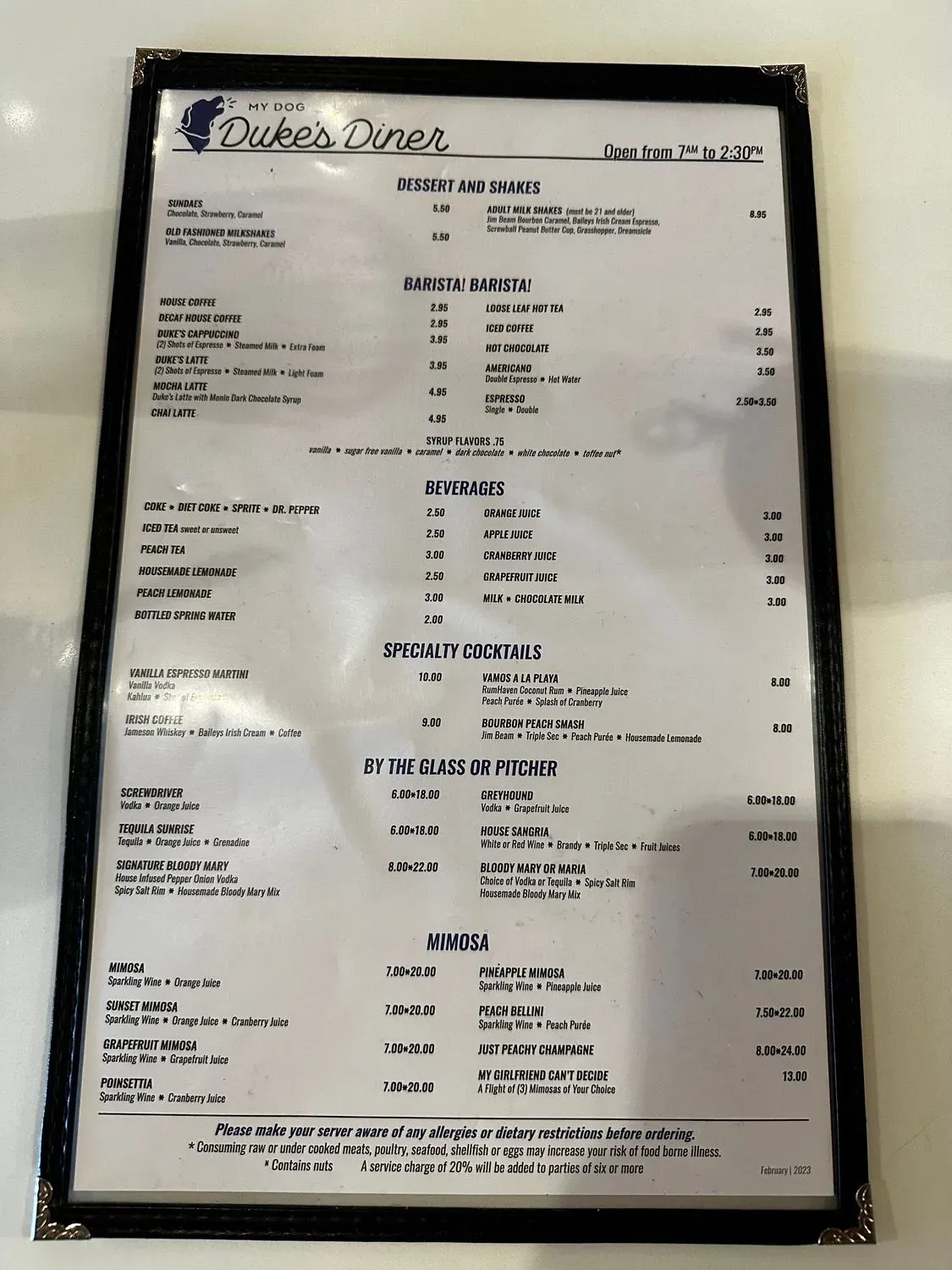 Menu 2