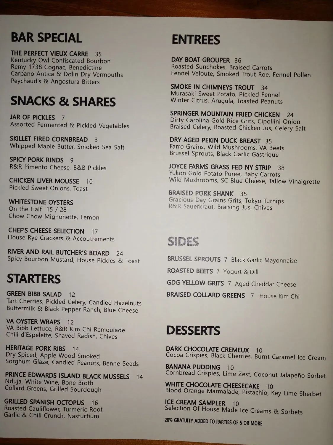 Menu 4