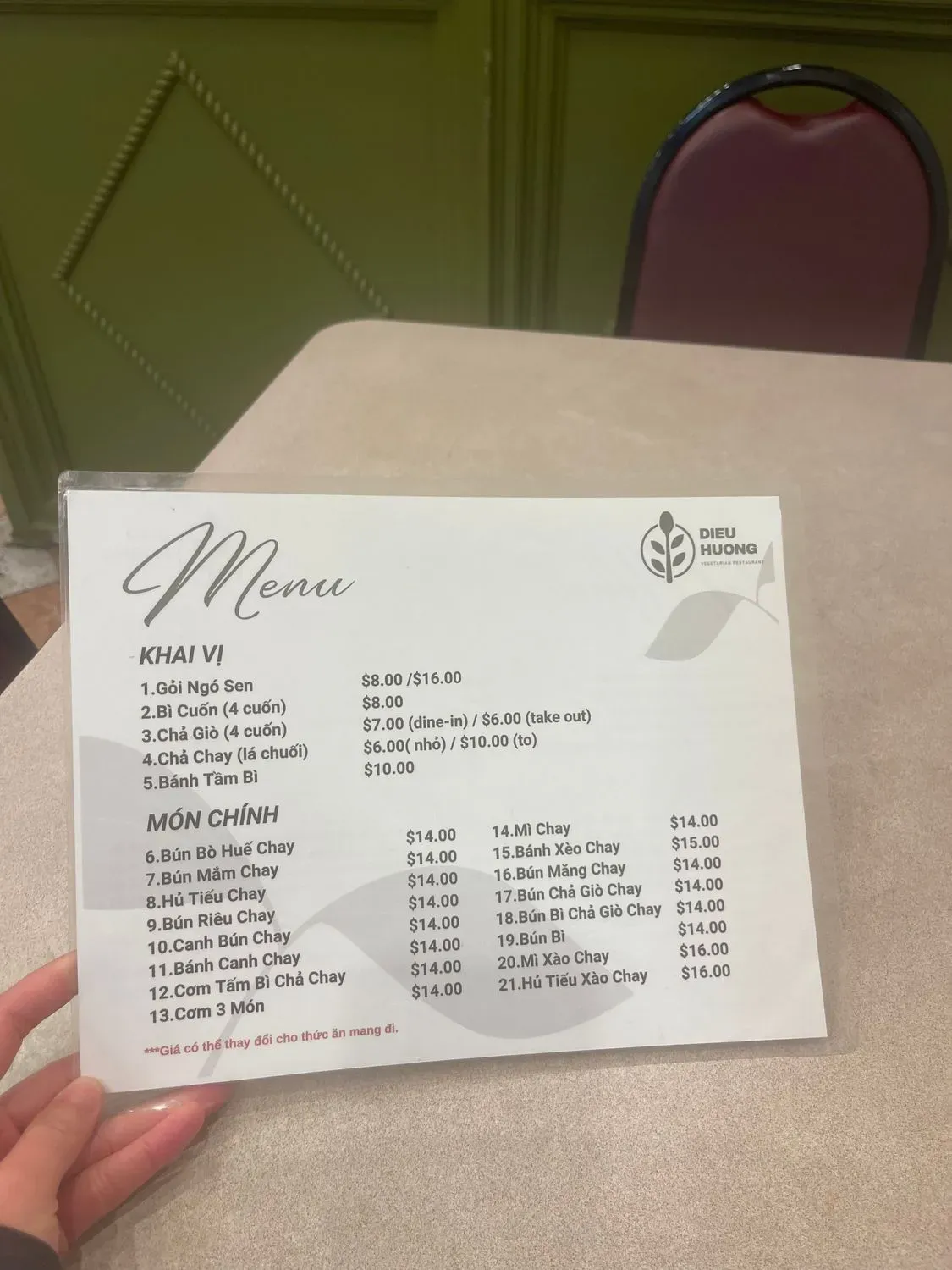 Menu 2