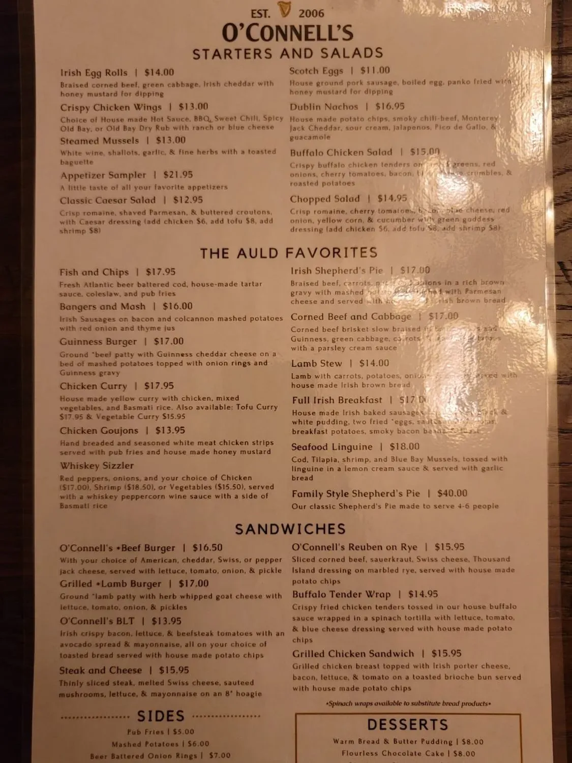 Menu 5