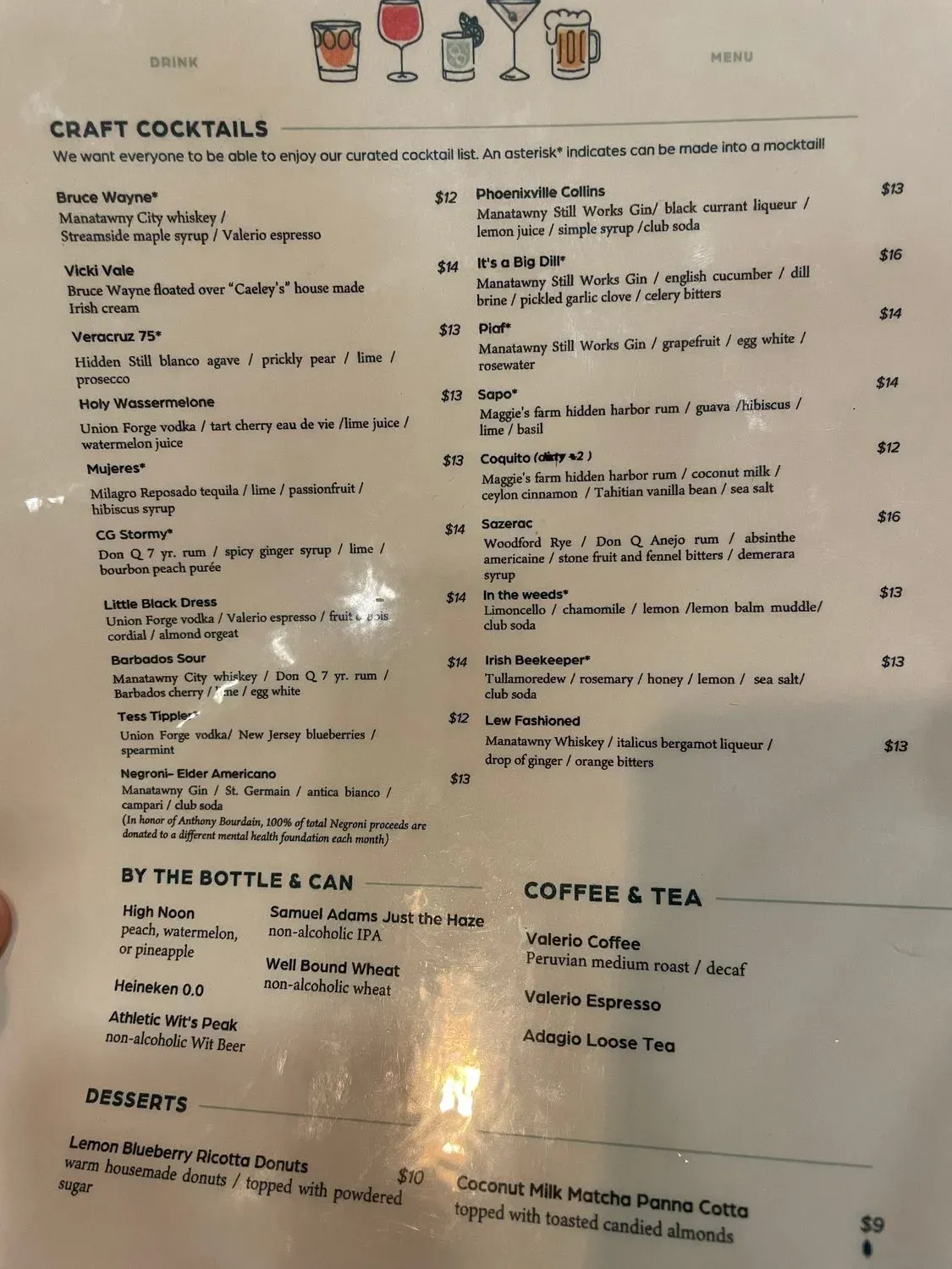 Rivertown Taps Menu - Updated October 2025