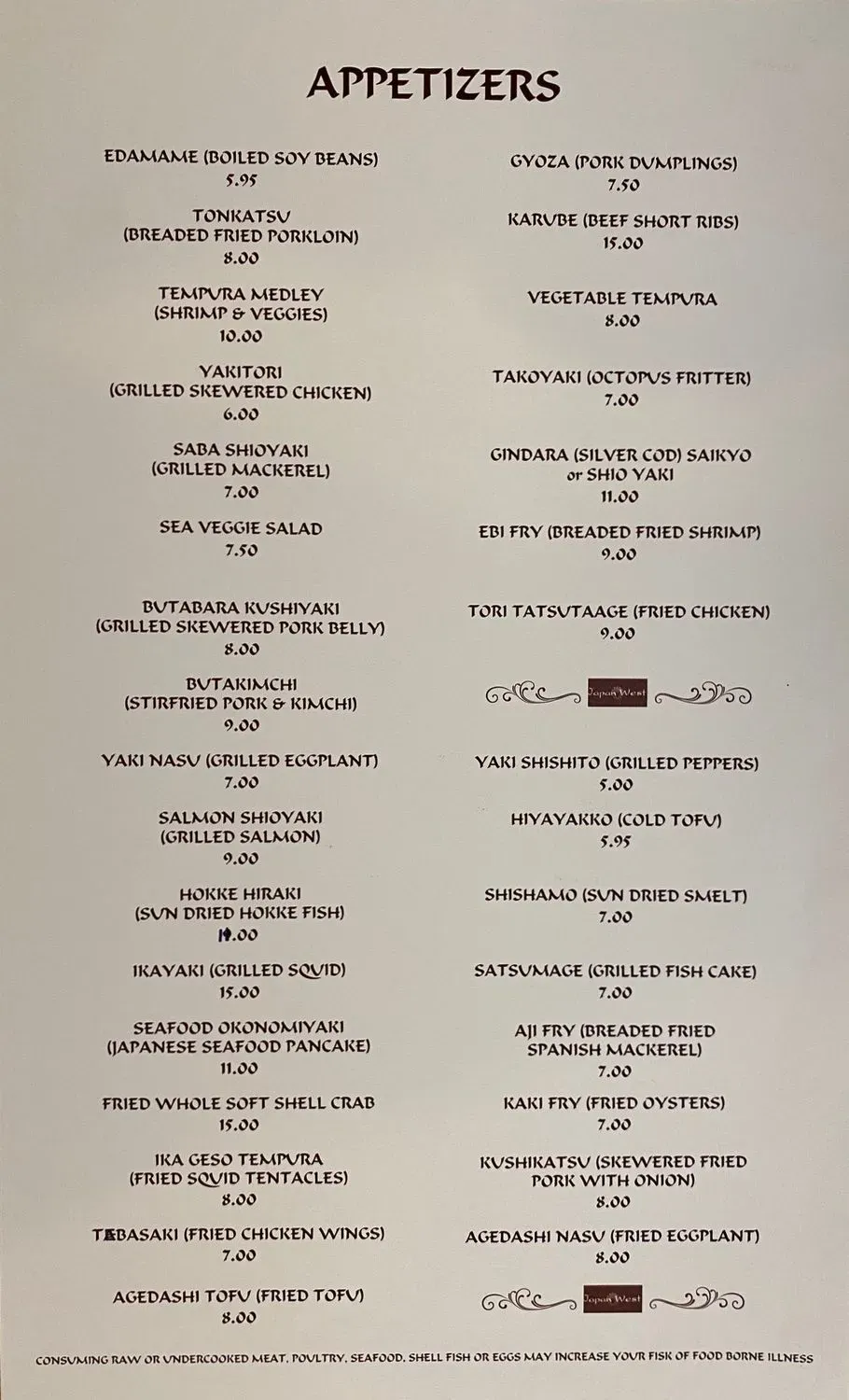 Menu 2