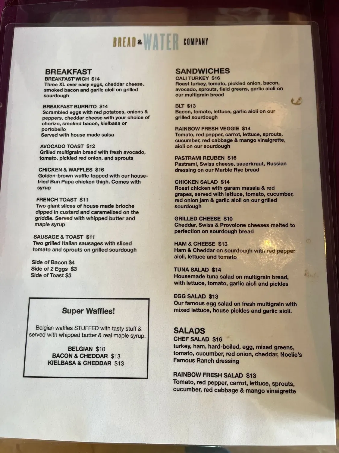 Menu 2