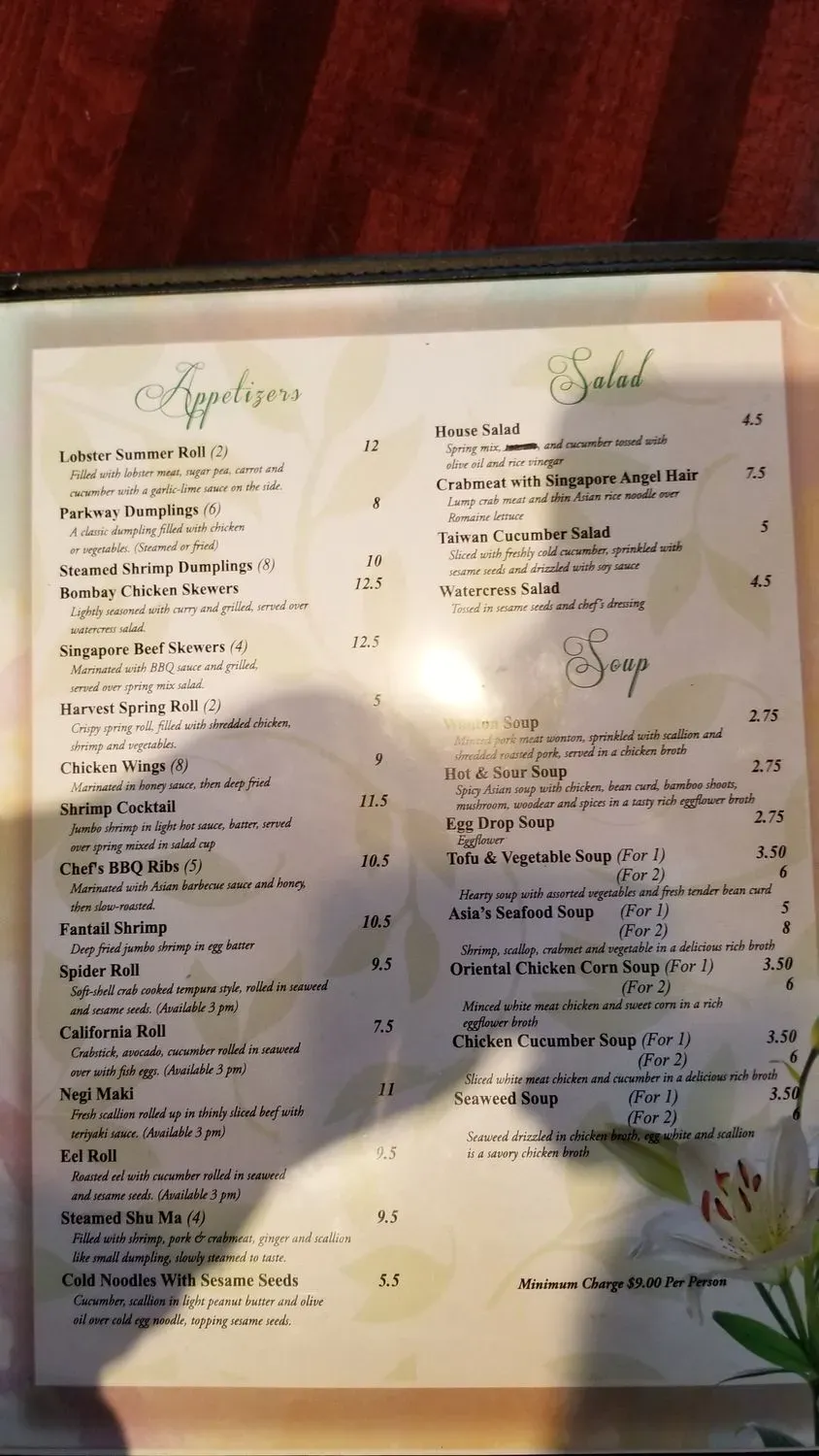 Menu 6