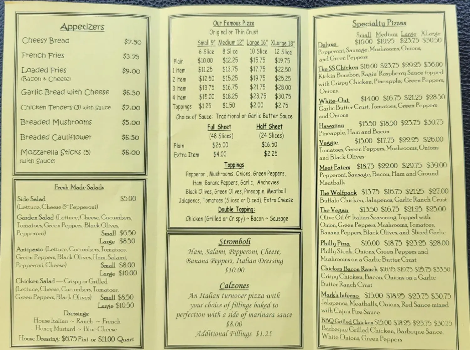 Menu 1