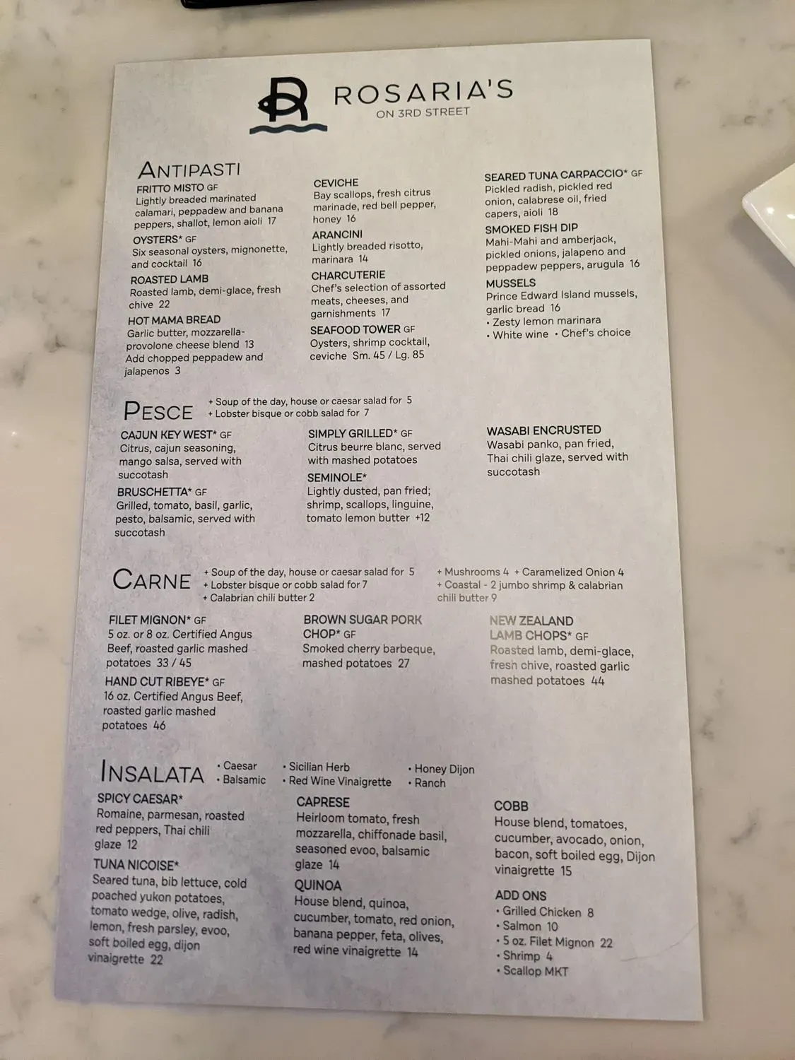 Menu 2