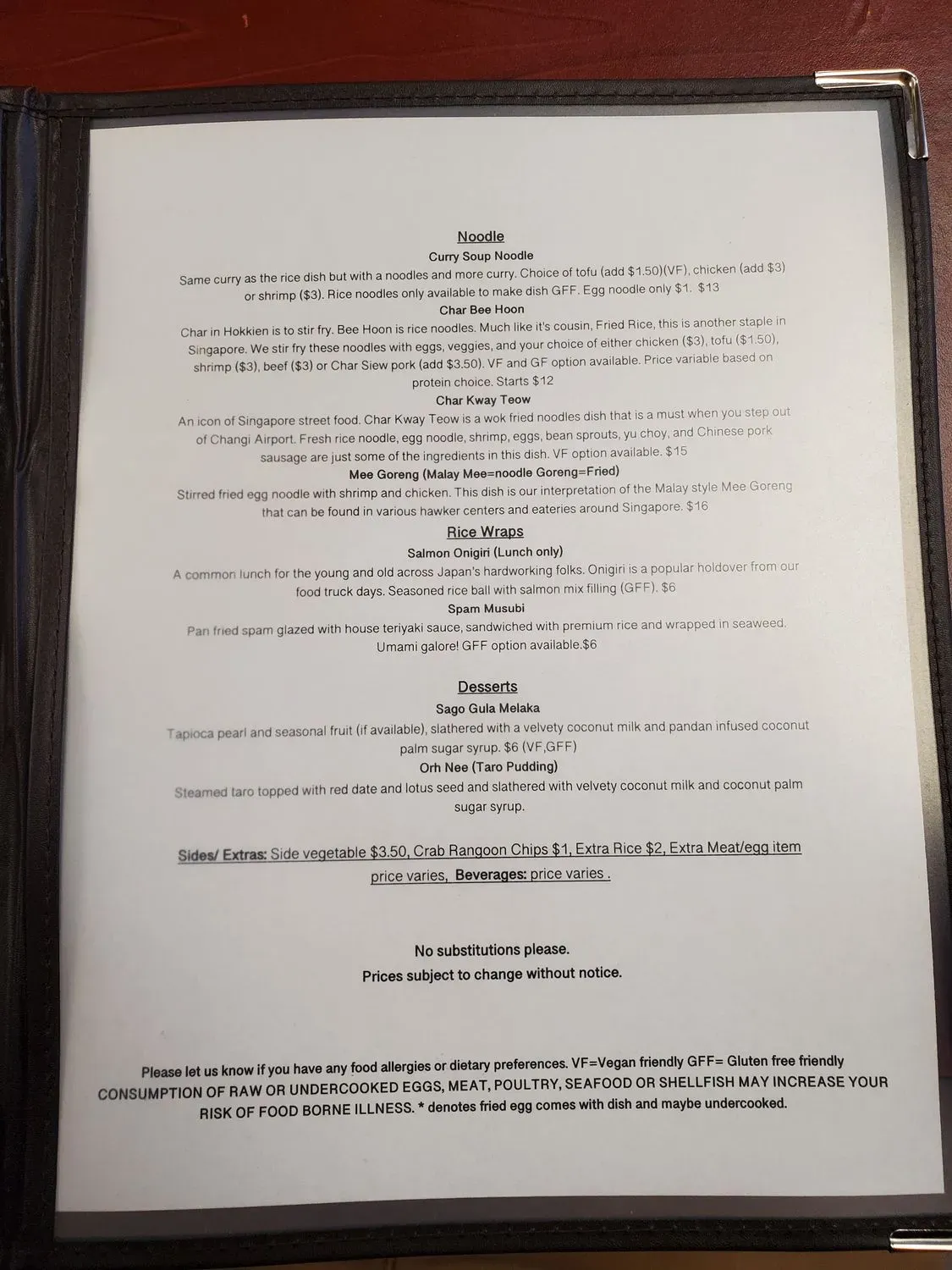 Menu 4