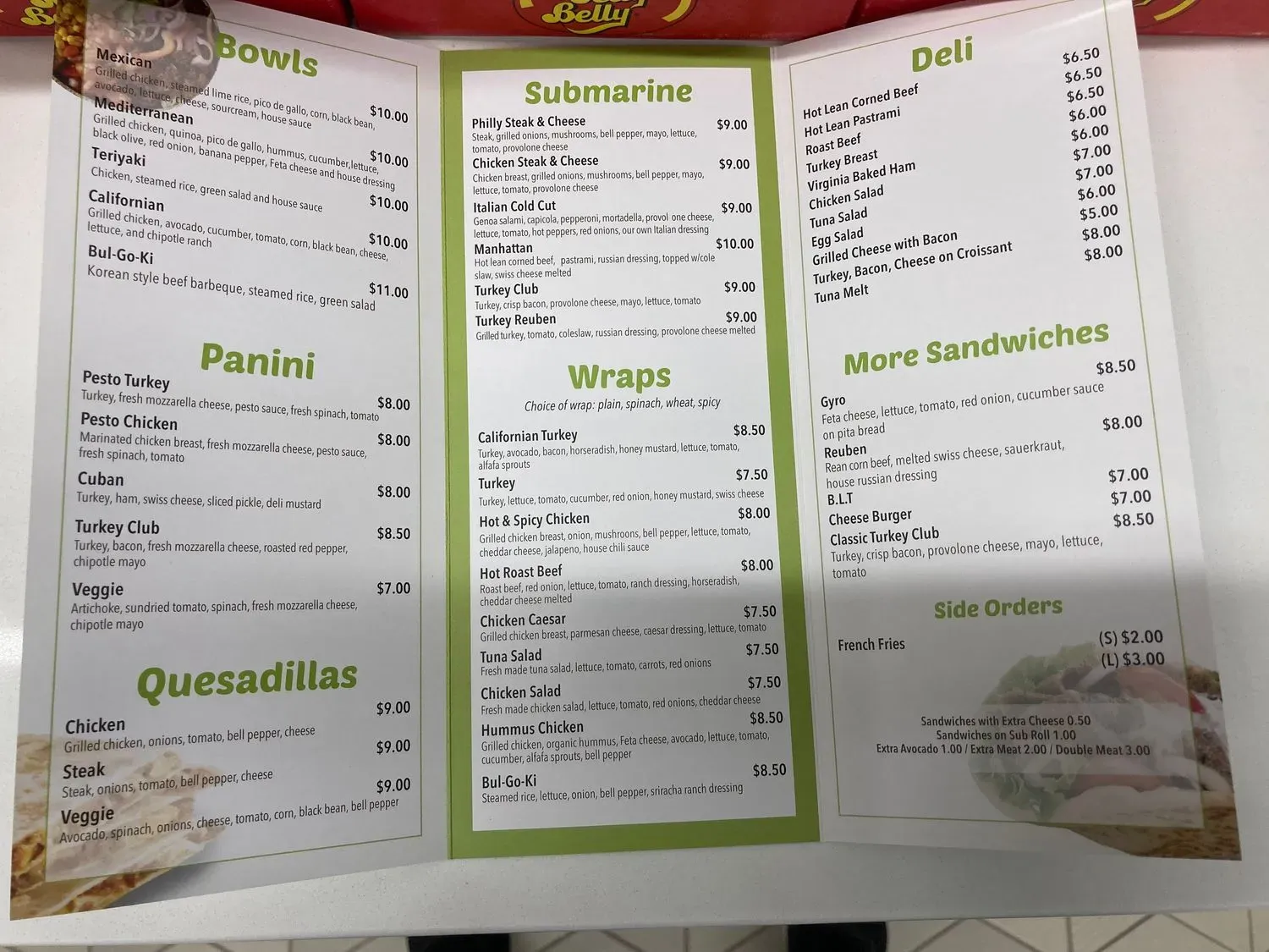 Menu 6