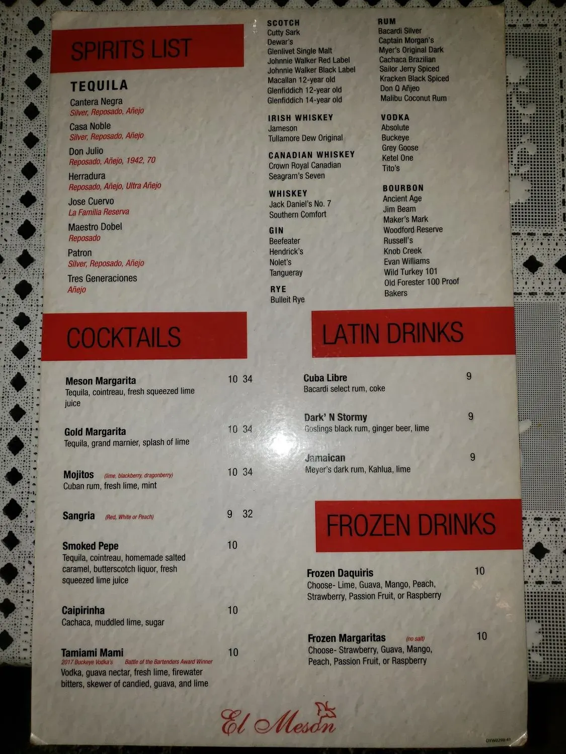 Menu 6