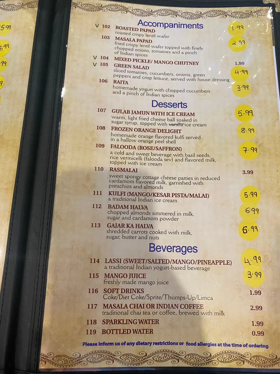 Menu 4