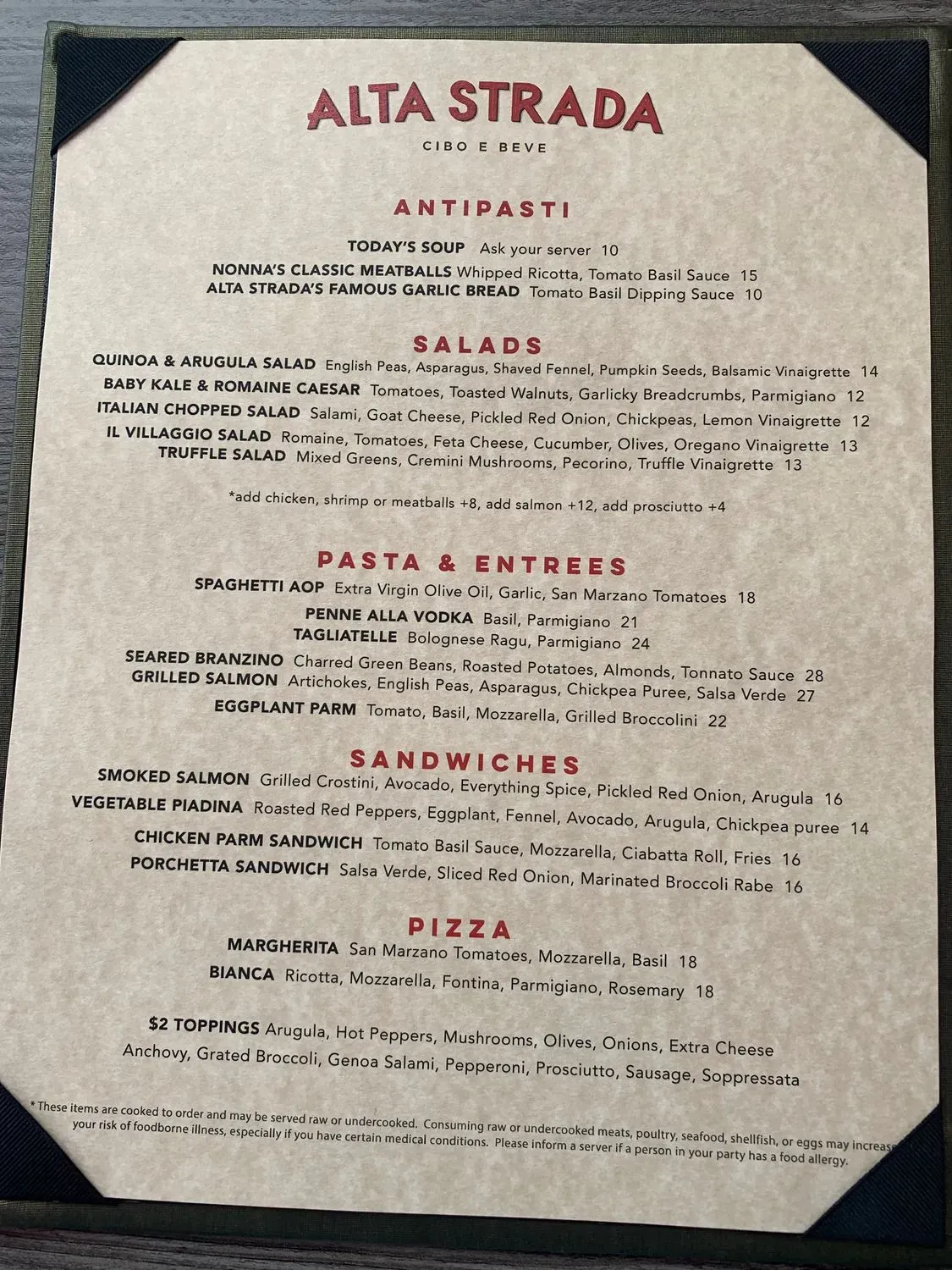 Menu 2