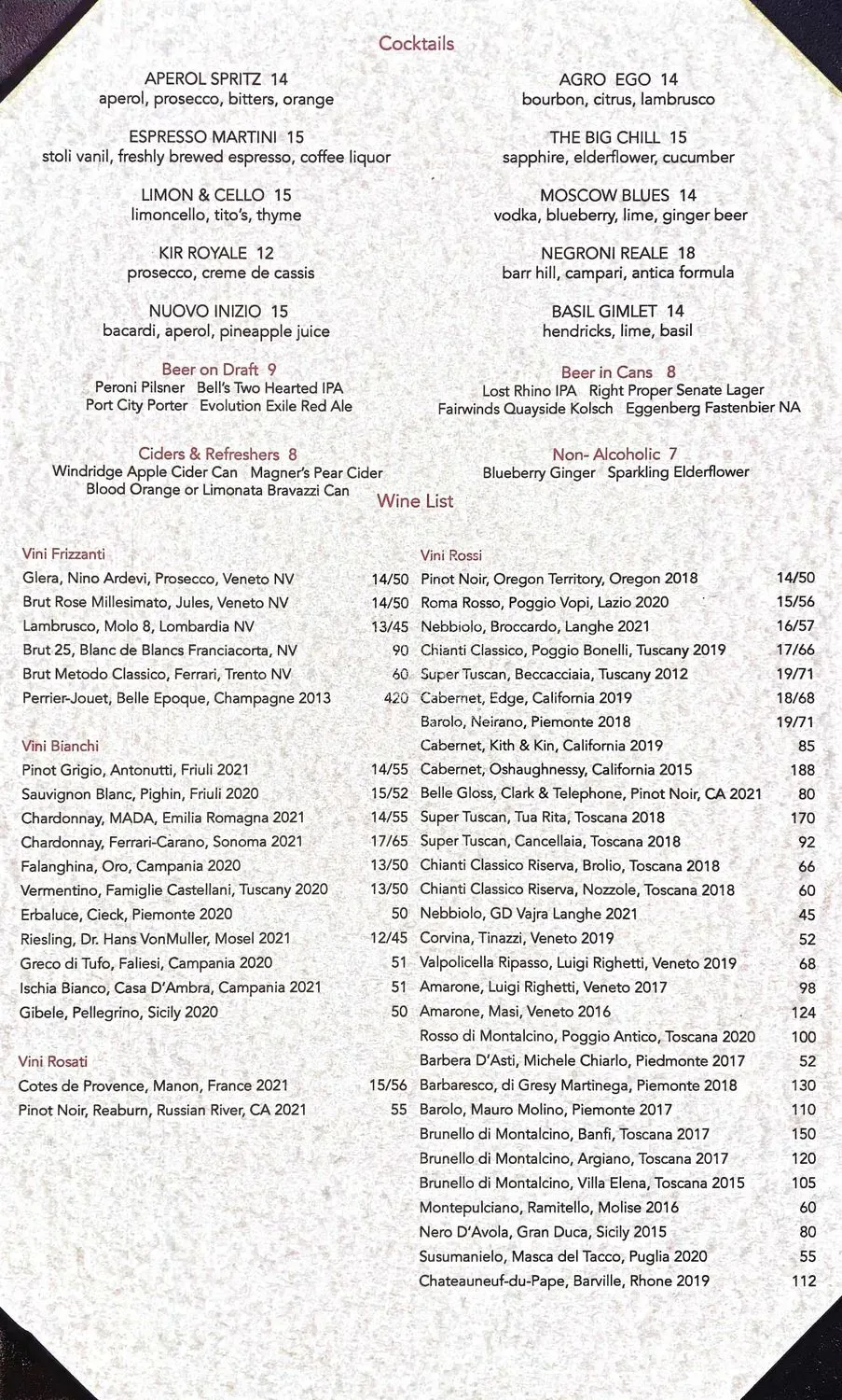 Menu 1