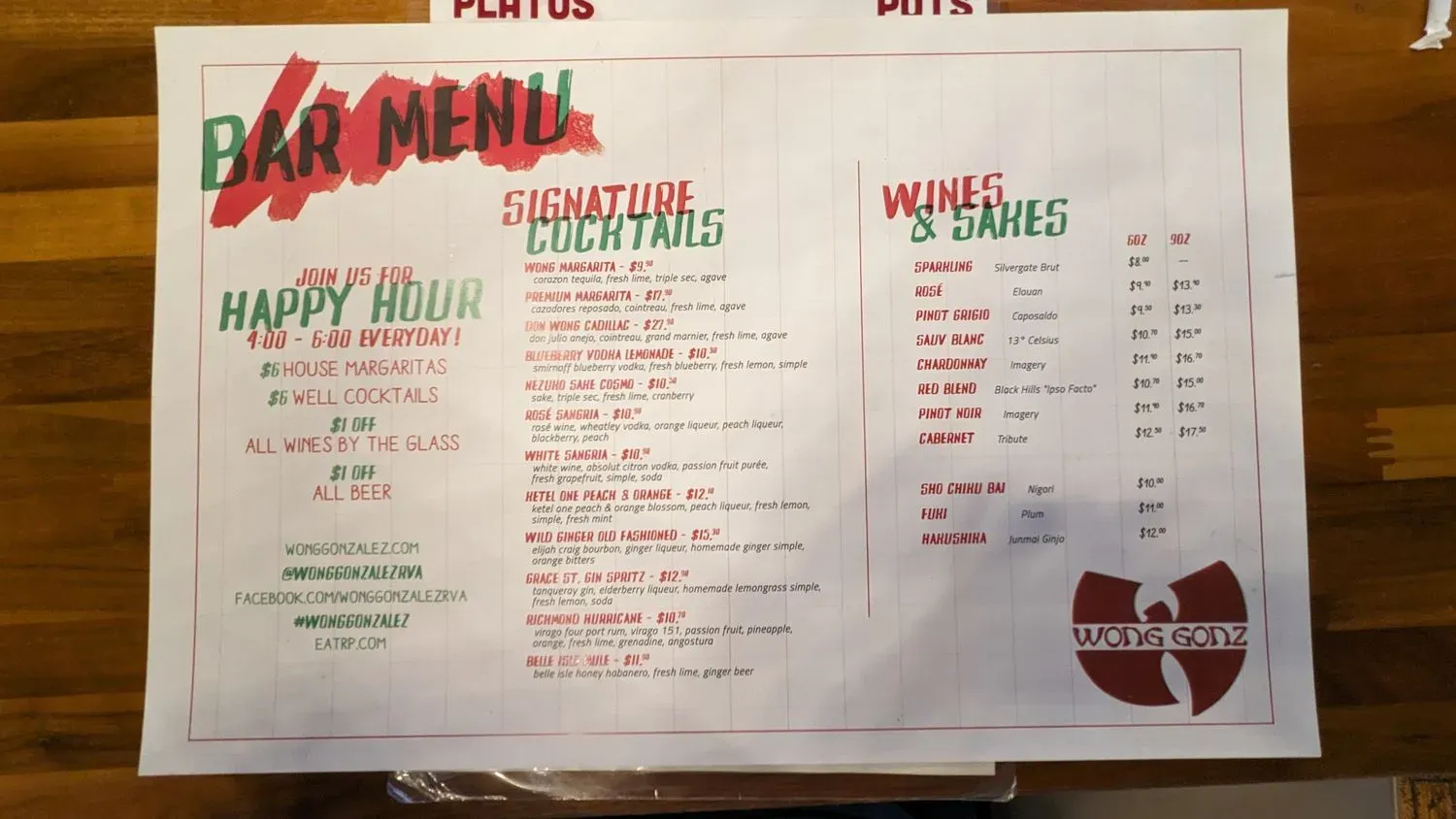 Menu 6