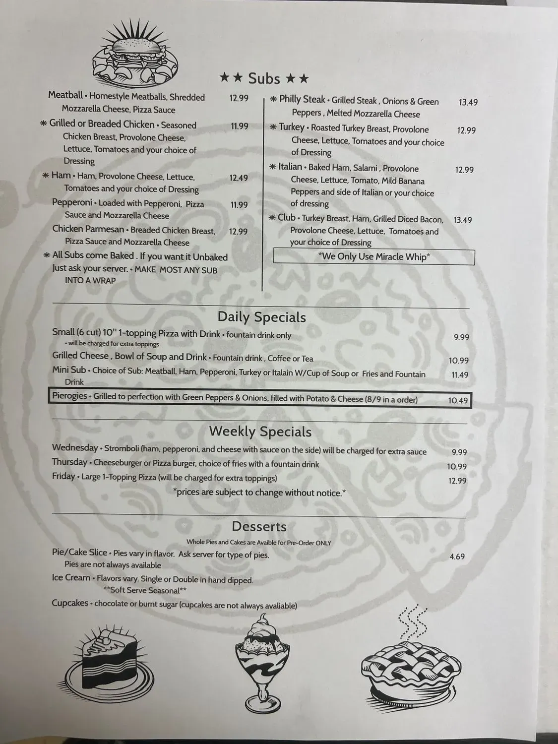 Menu 2