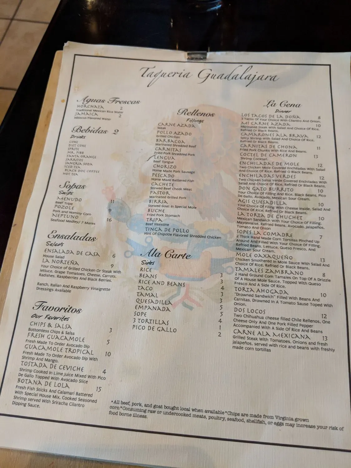 Menu 2