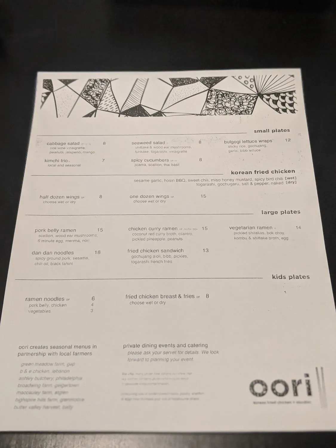 Menu 1