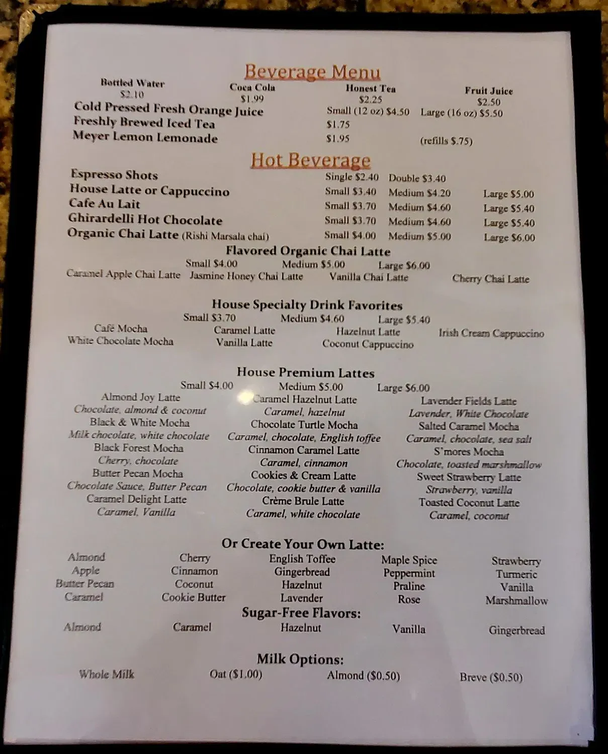 Menu 2