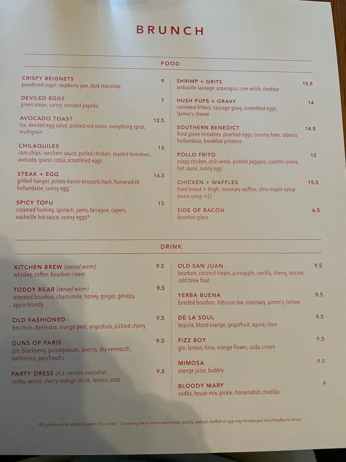 Menu 1