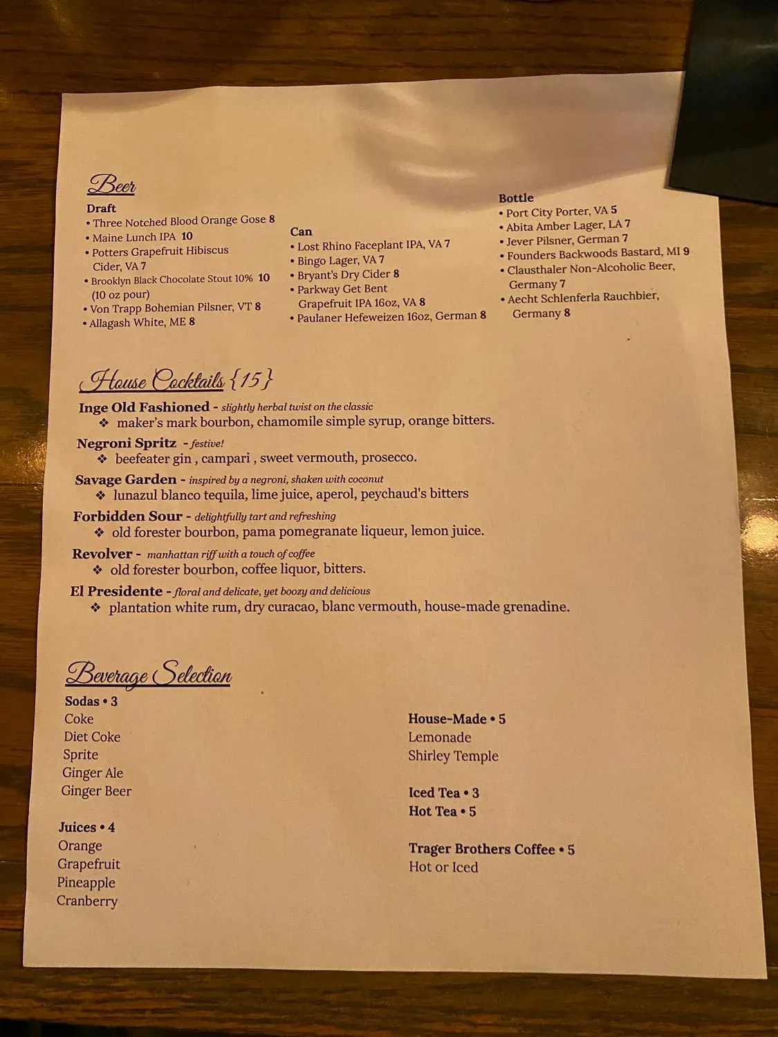 Menu 3