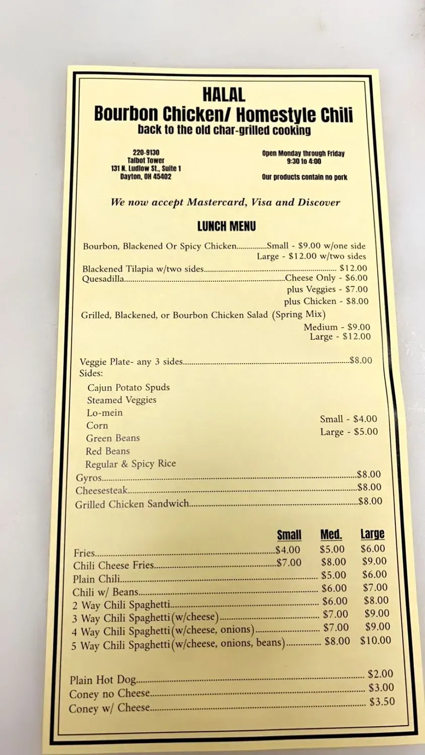 Menu 1