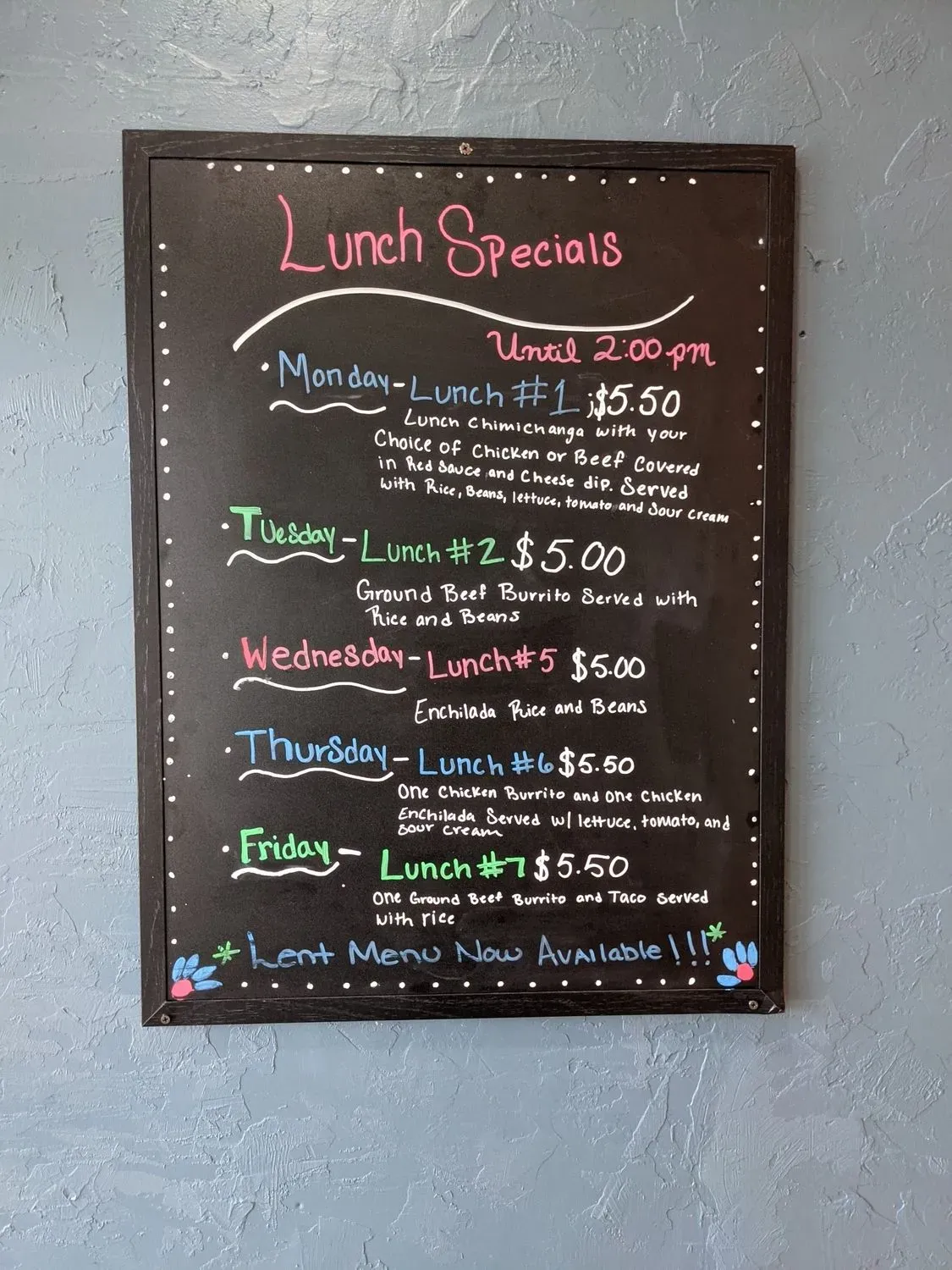 Menu 5