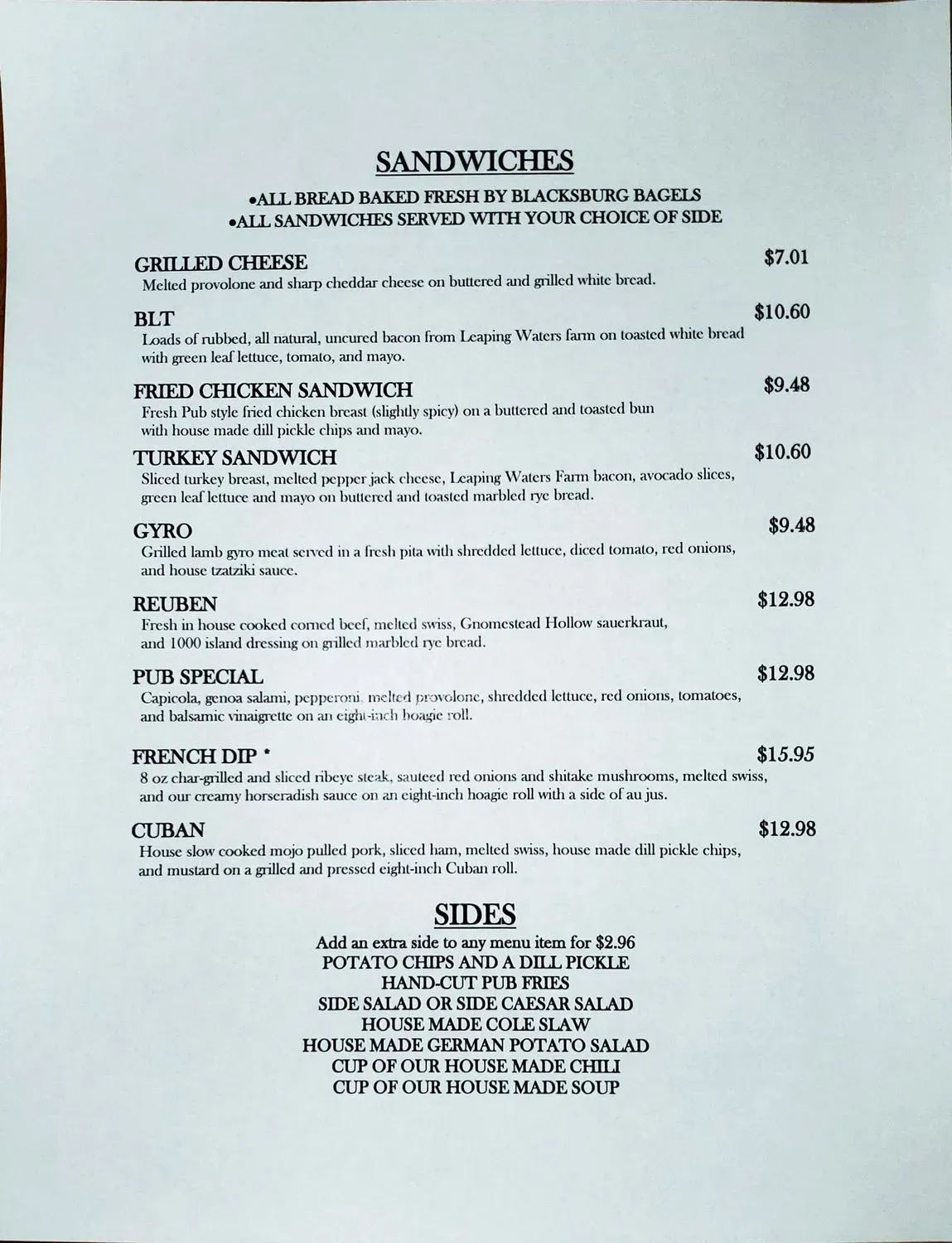 Menu 1