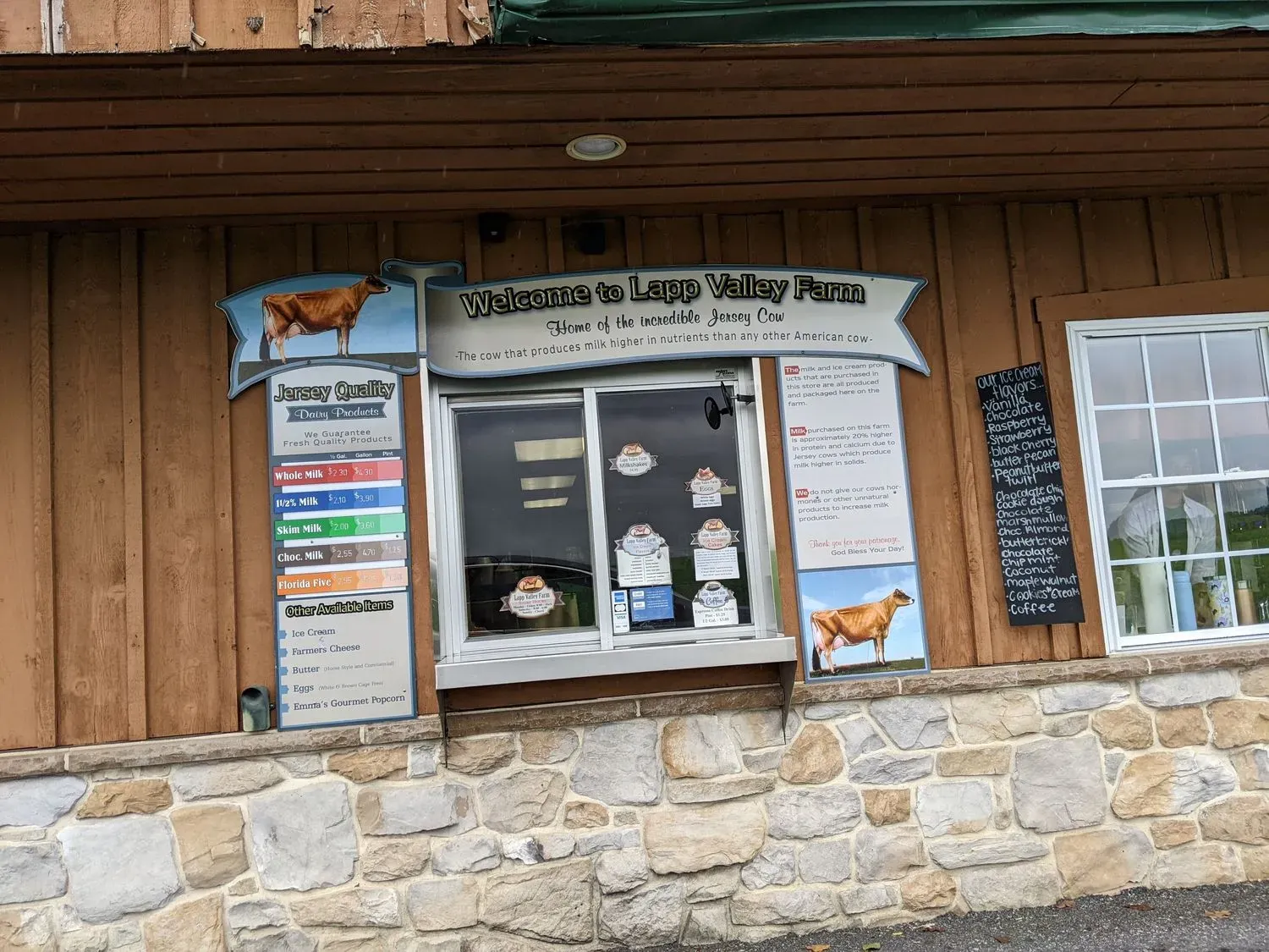 Lapp Valley Farm Menu - Updated October 2025
