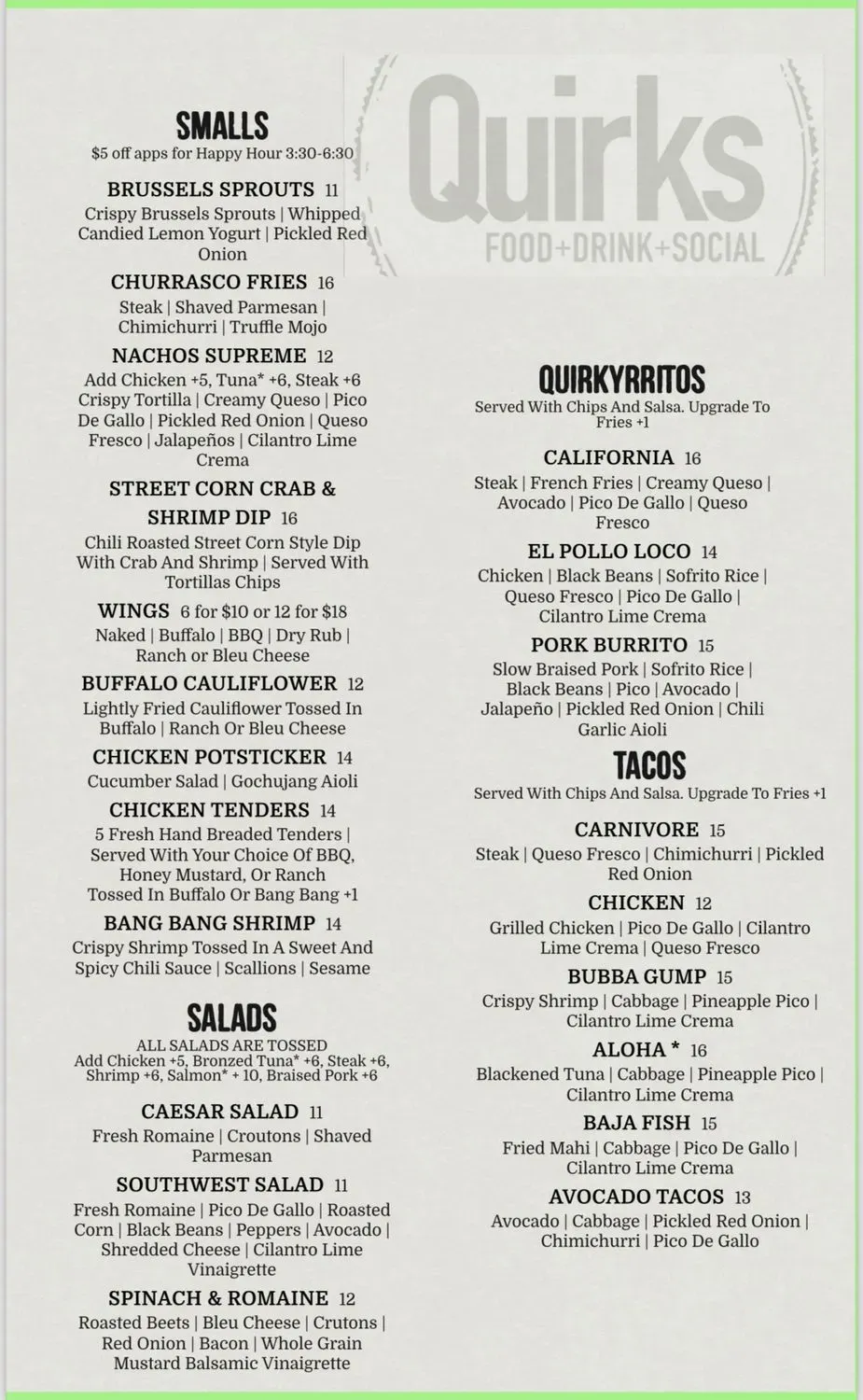 Menu 1