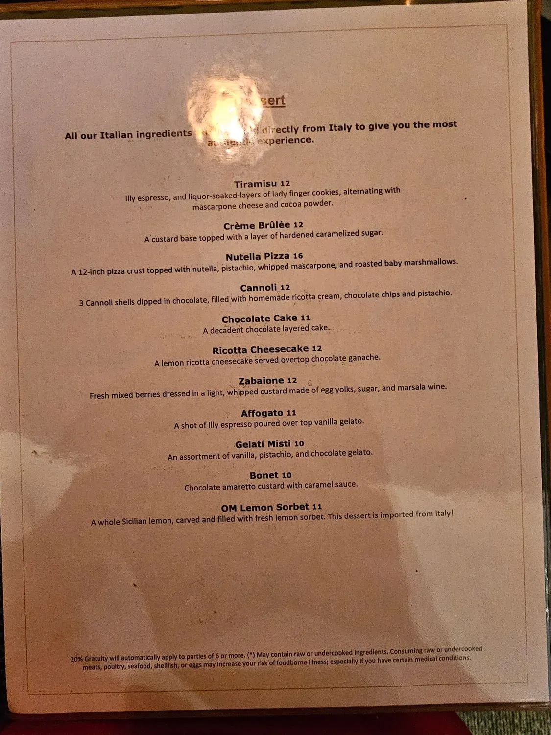 Menu 5