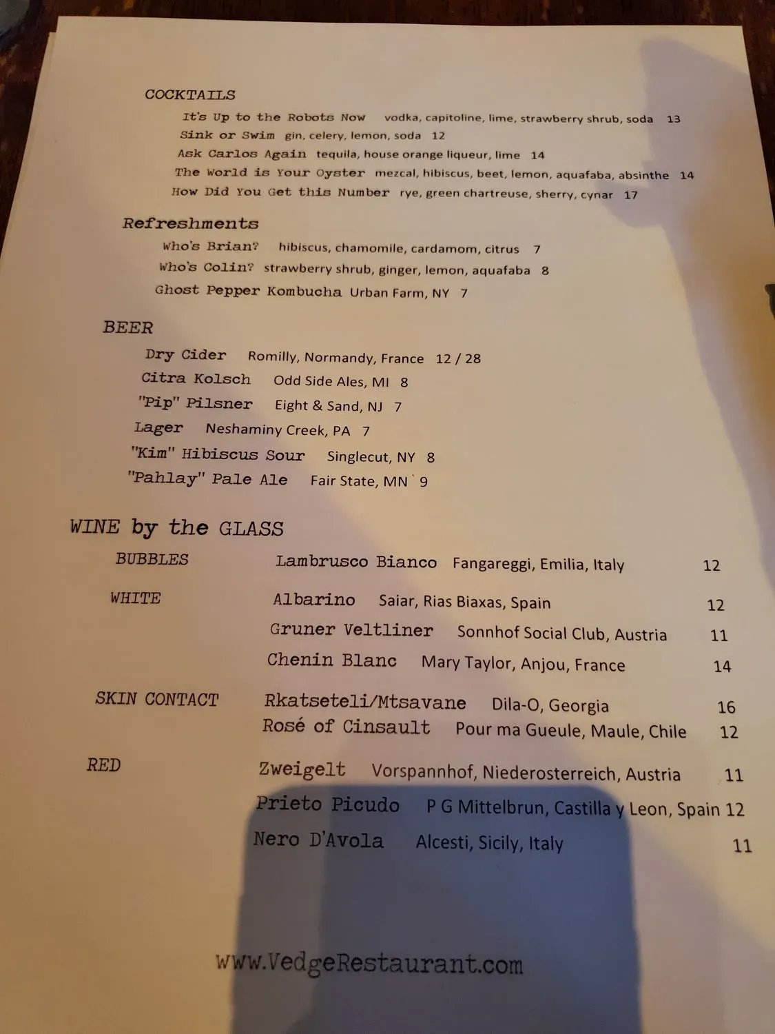 Menu 4